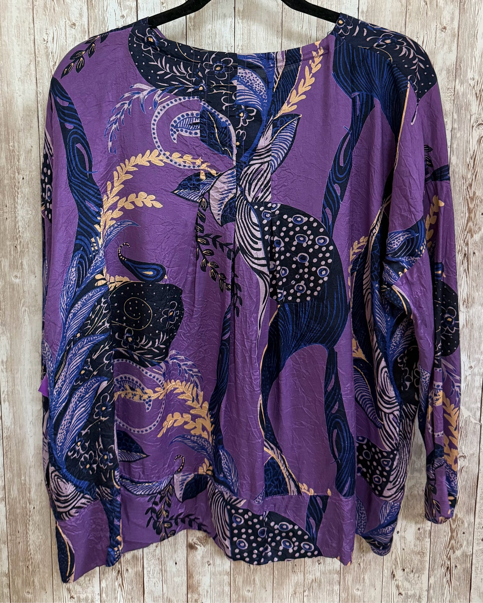 Size XS MASAI Purple Print Top