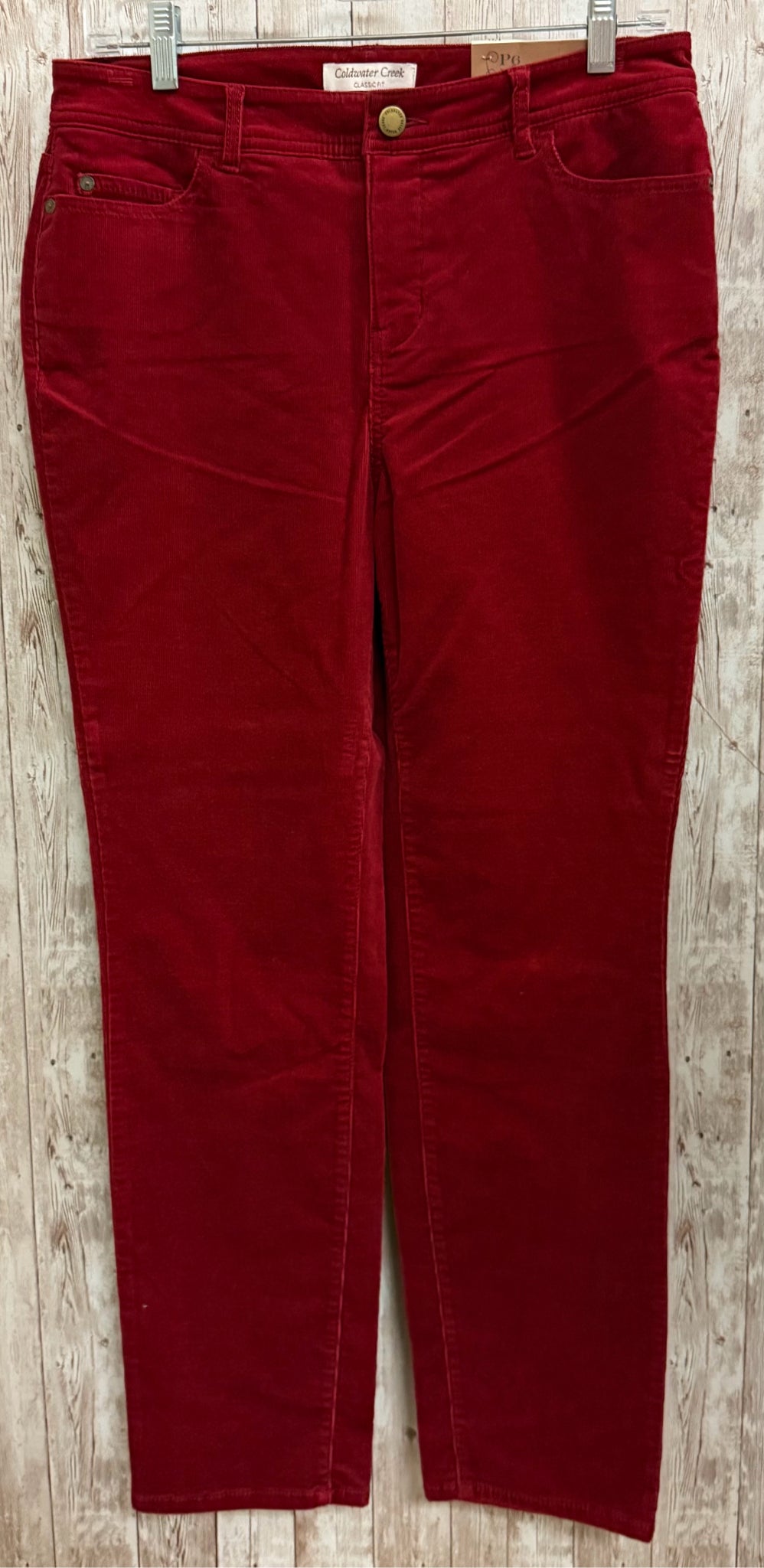 Size 6P COLDWATER CREEK DARK RED Pants