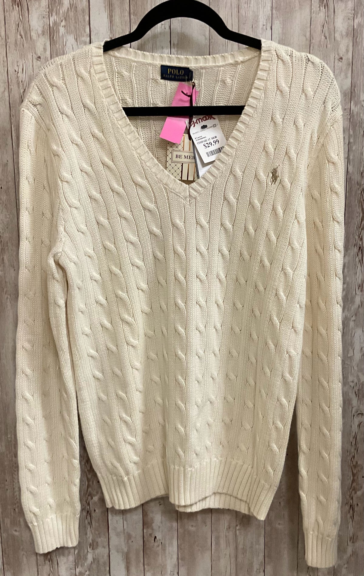 Size XL POLO Beige Sweater