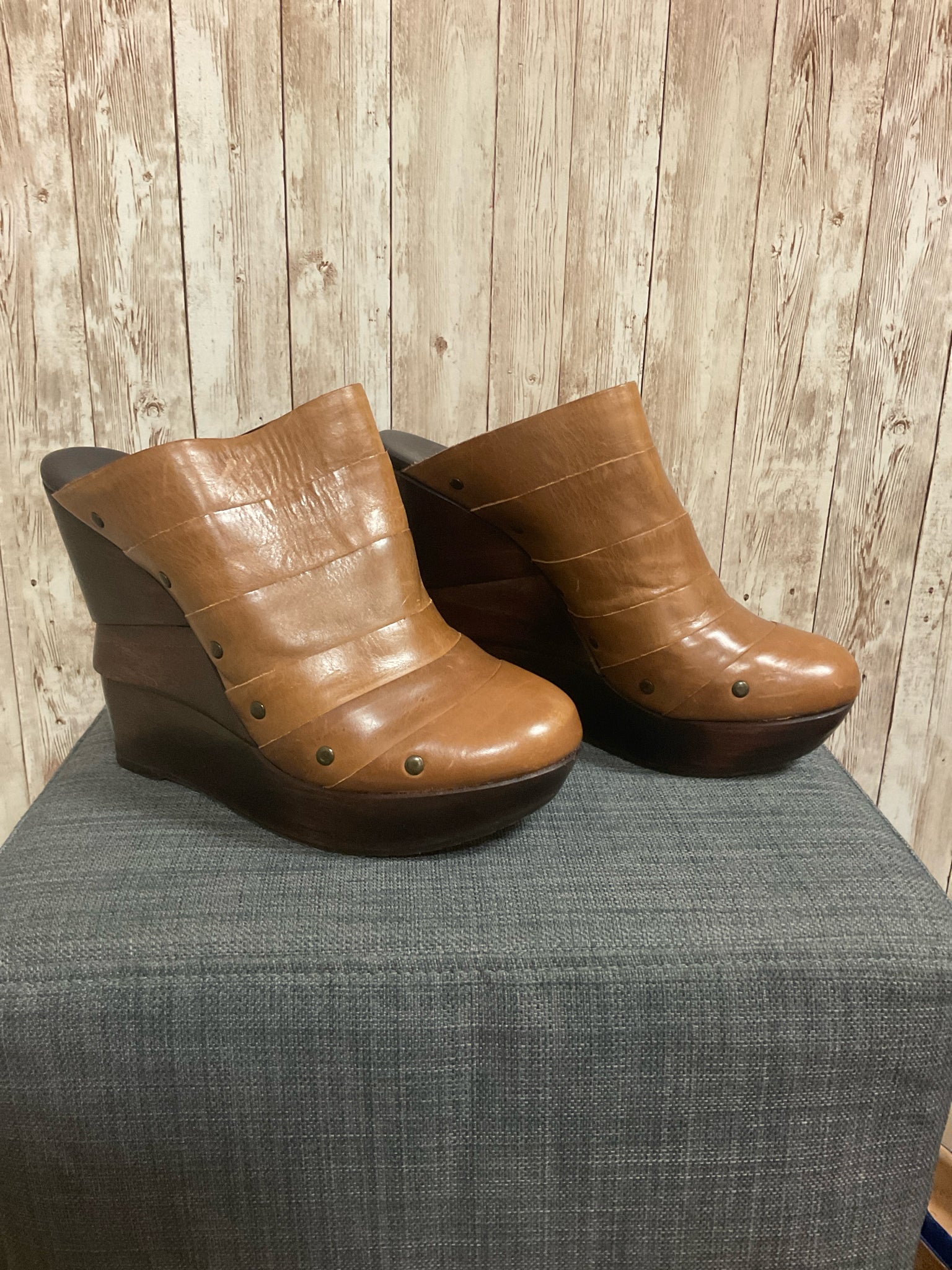 7 DIANE FURSTENBERG Brown Wedges