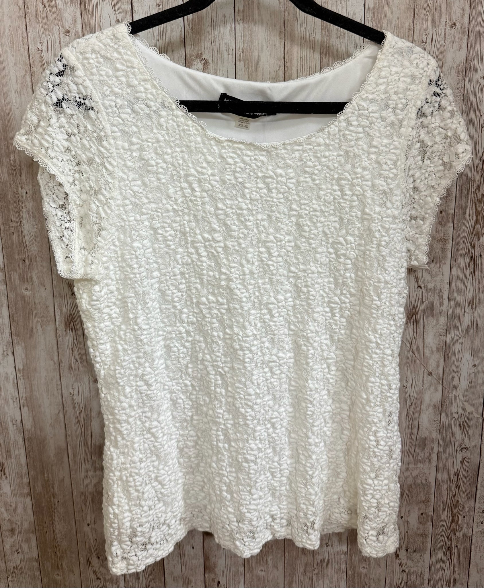 Size L KARL LAGERFELD White Top