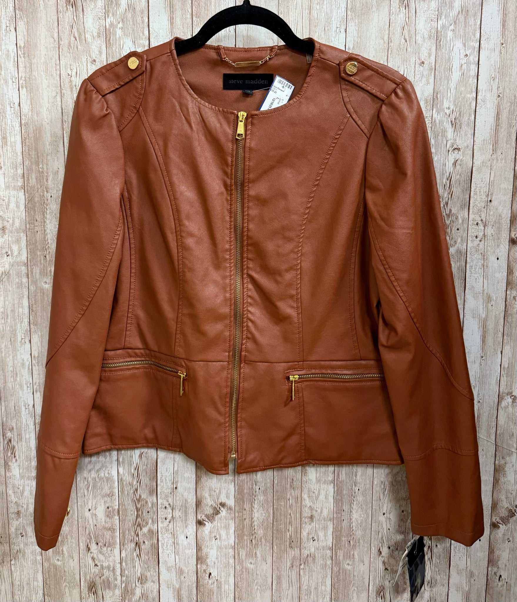 Size L STEVE MADDEN Brown Jacket