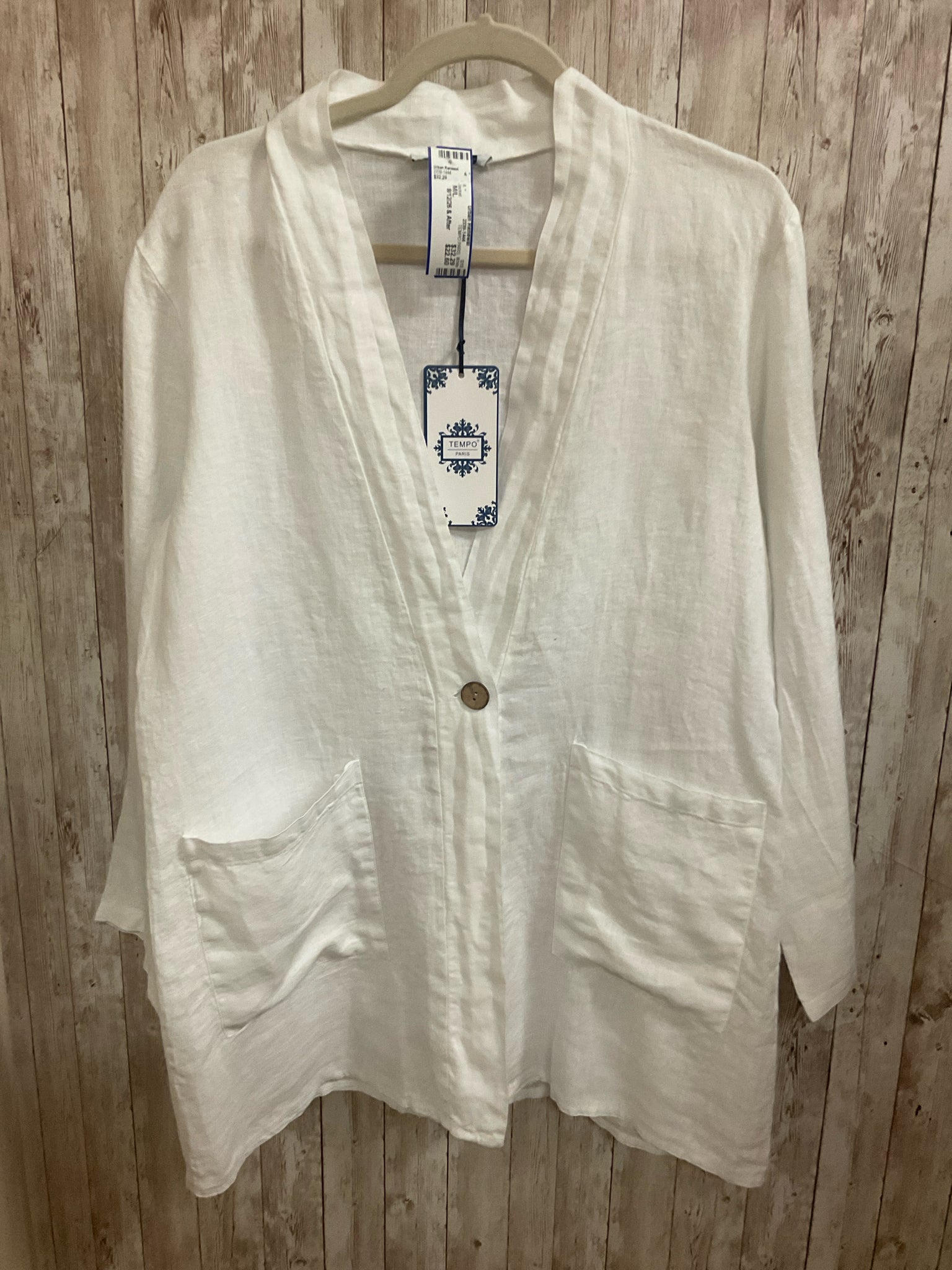 Size M/L TEMPO PARIS White Jacket