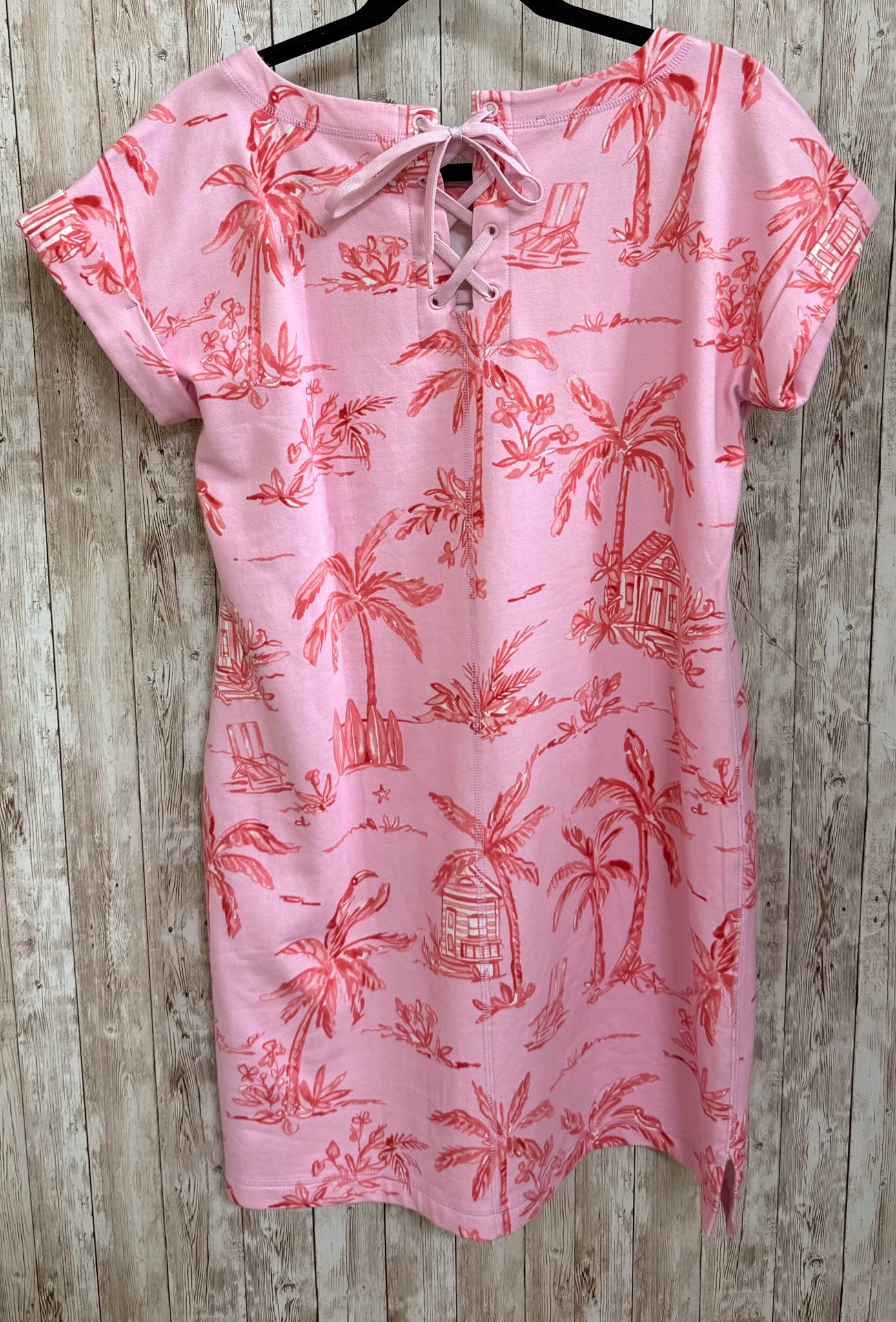 Size M TALBOTS Pink Print Dress