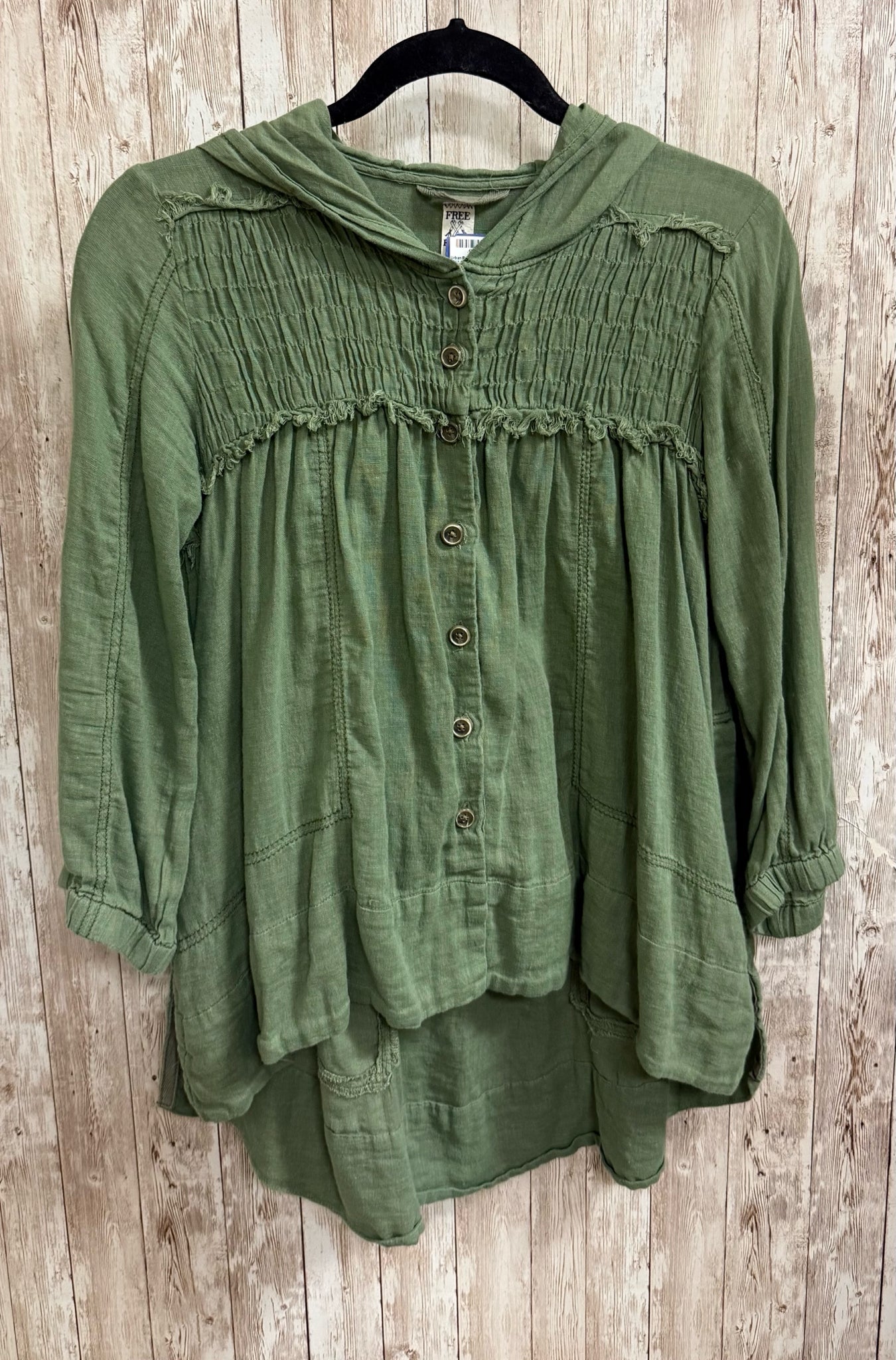 Size XS FREE PEOPLE Green Top