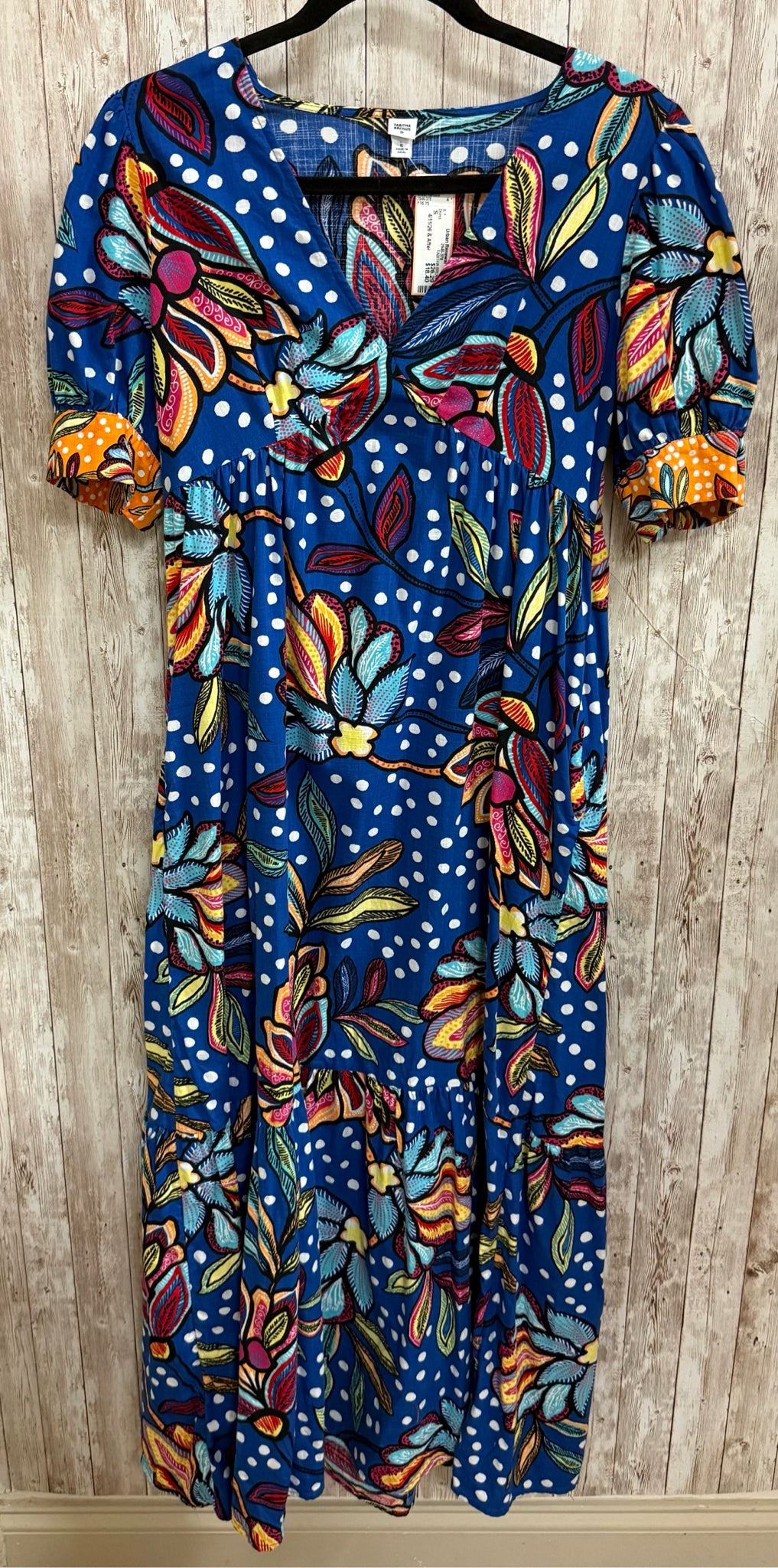 Size S TABITHA BROWN Blue Print Dress