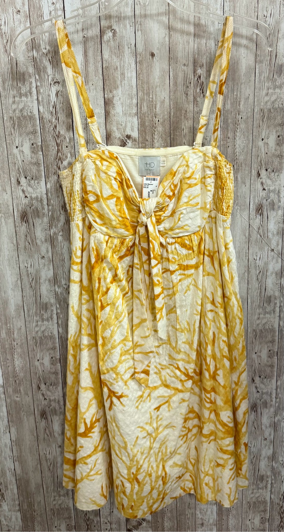 Size 8 HD Yellow Print Dress