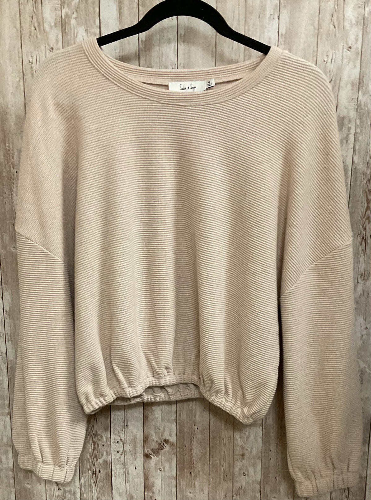 Size M SADIE & SAGE Beige Top