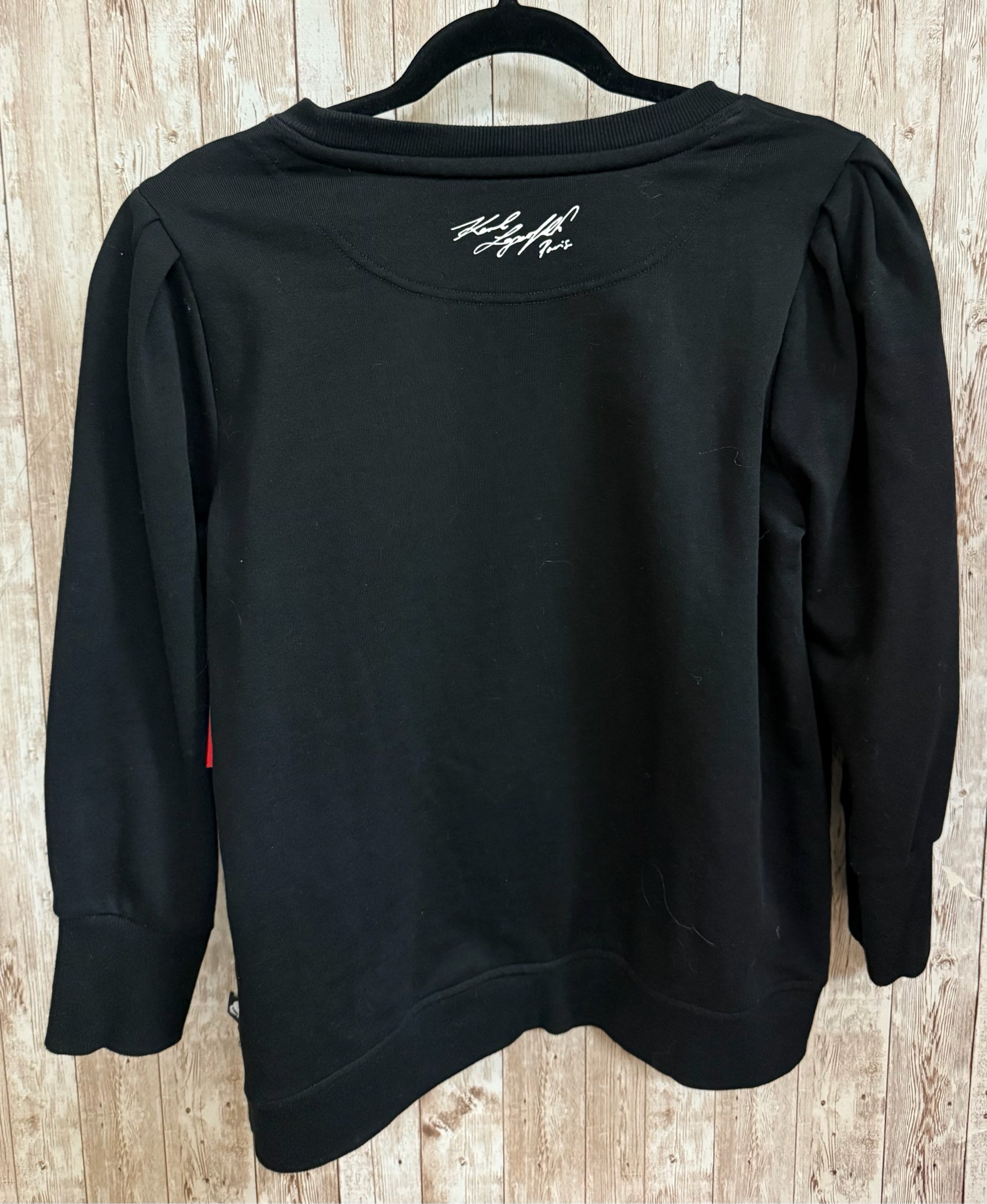 Size M KARL LAGERFELD Black Top