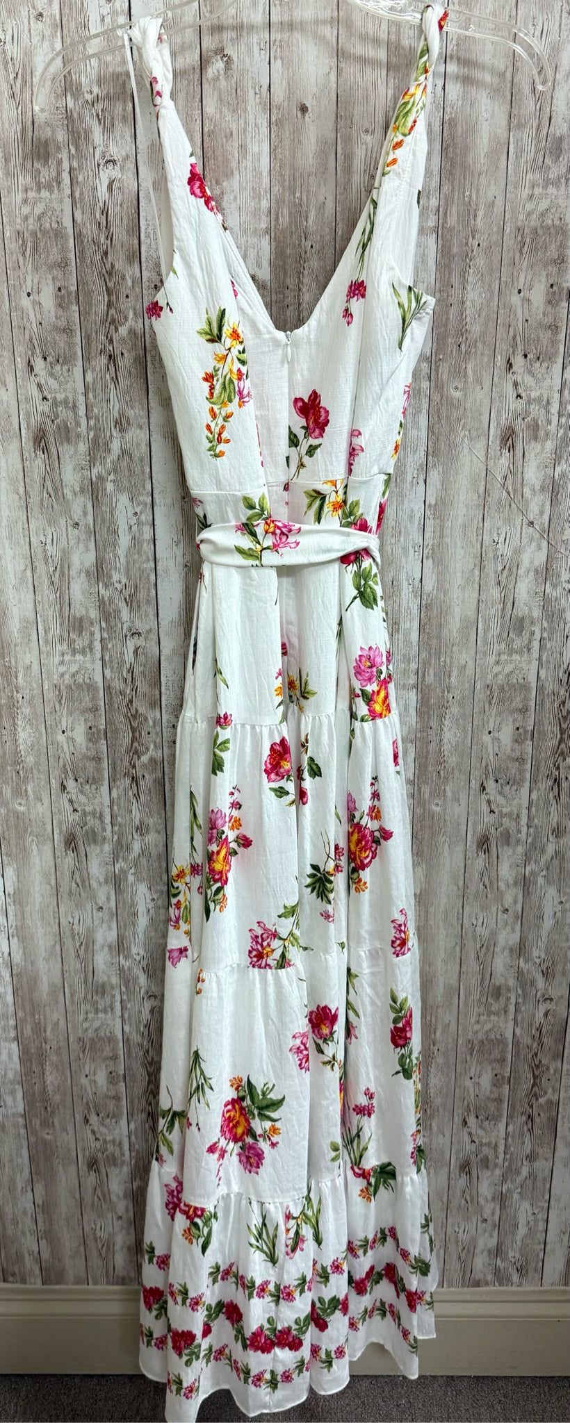 Size 8 ZARR COLLECTION WHITE FLORAL Dress