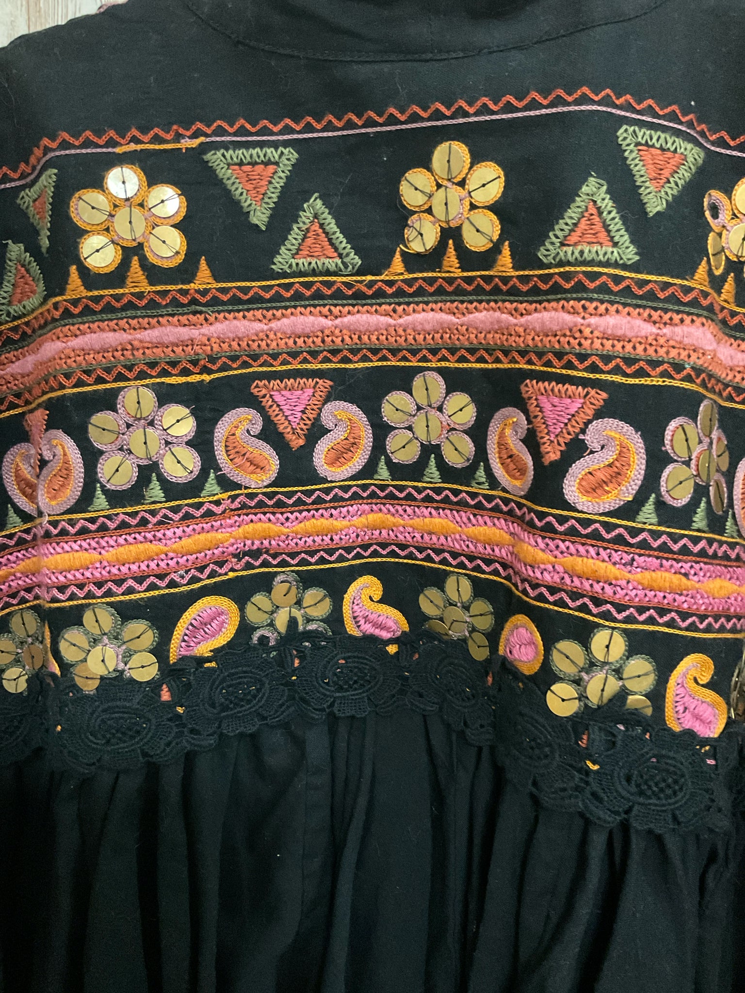FREE PEOPLE Size M Black Jacket