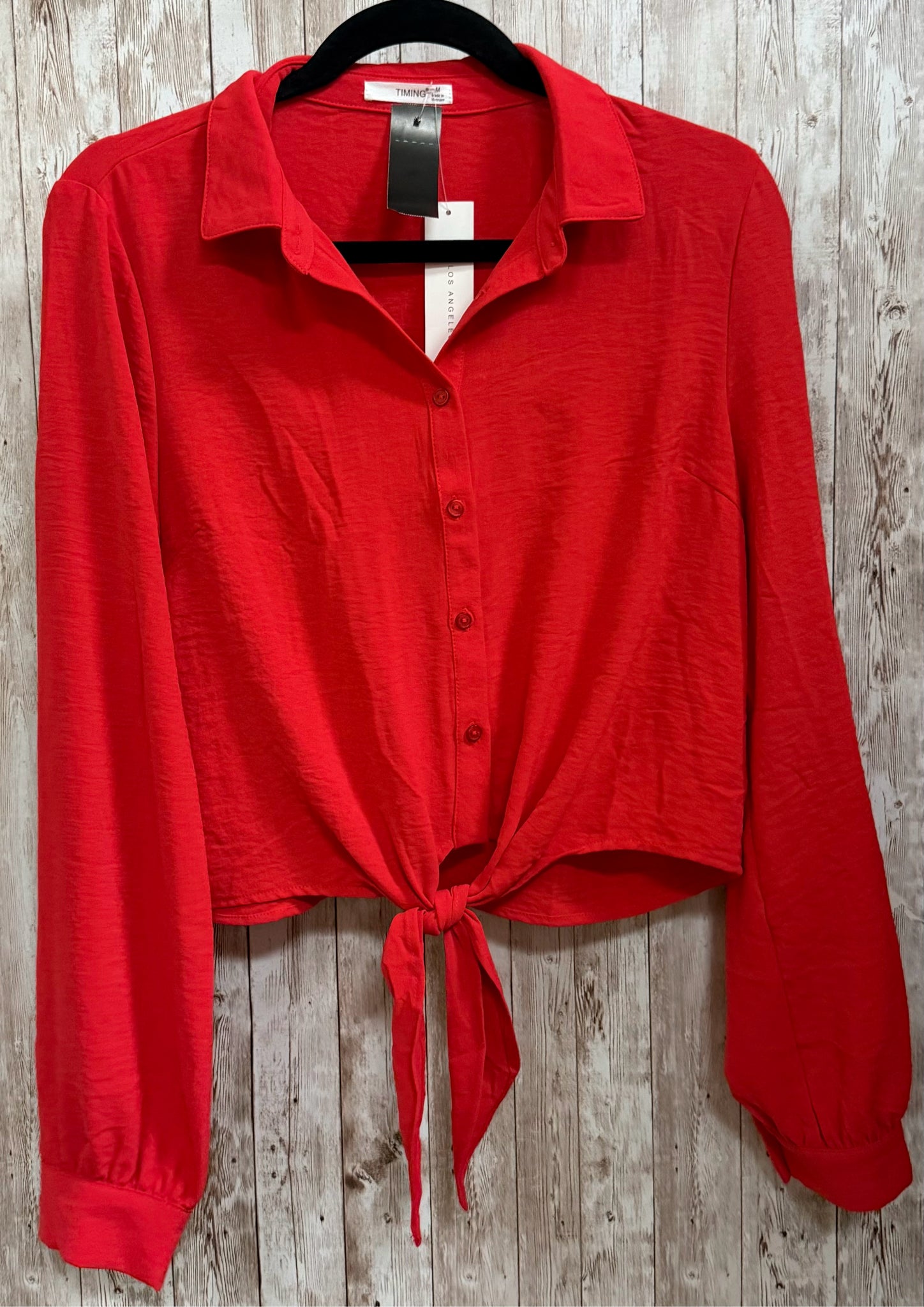 Size M TIMING Red Blouse