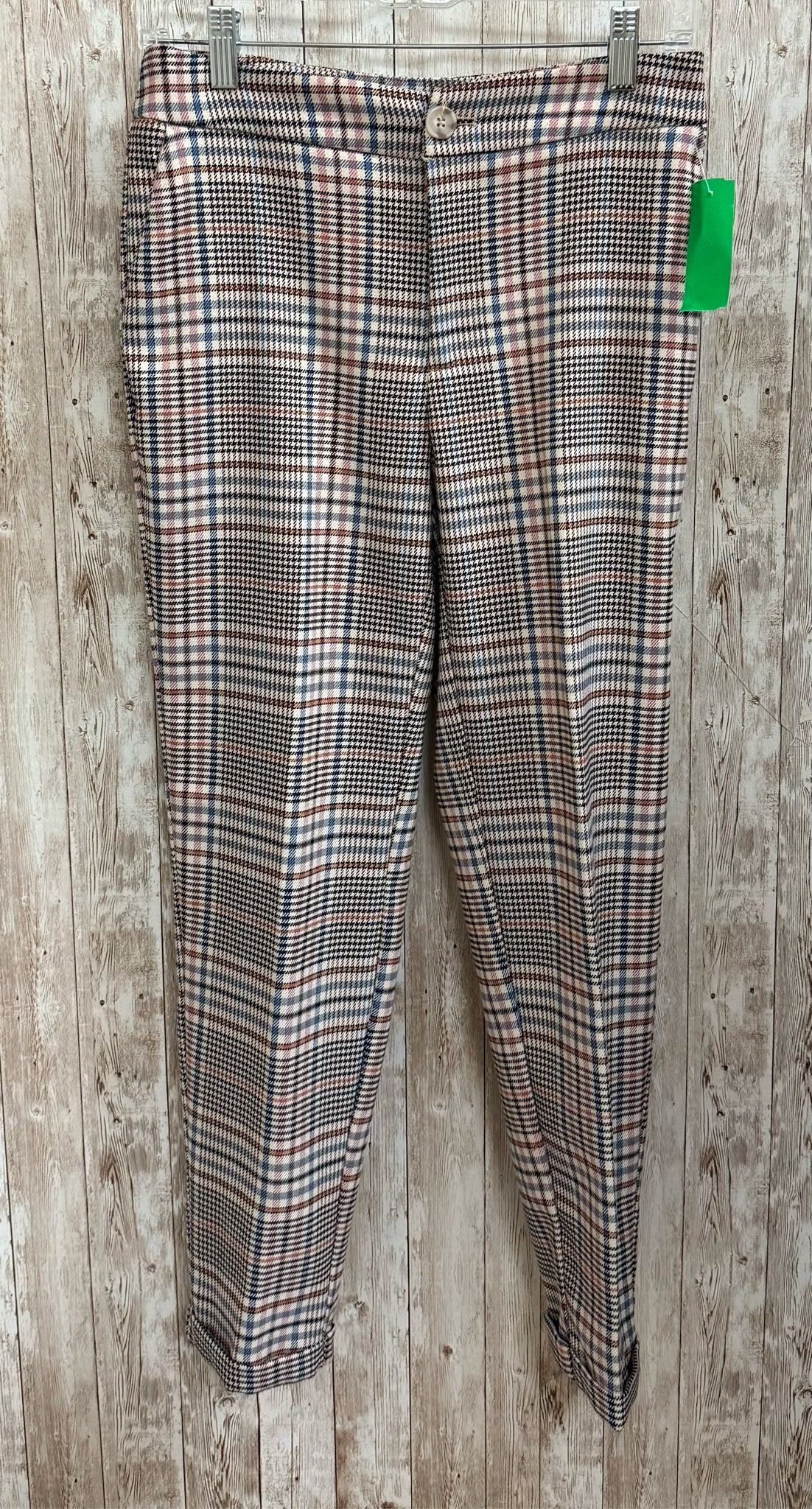 Size 4 ANTHROPOLOGIE MULTICOLOR PLAID Pants