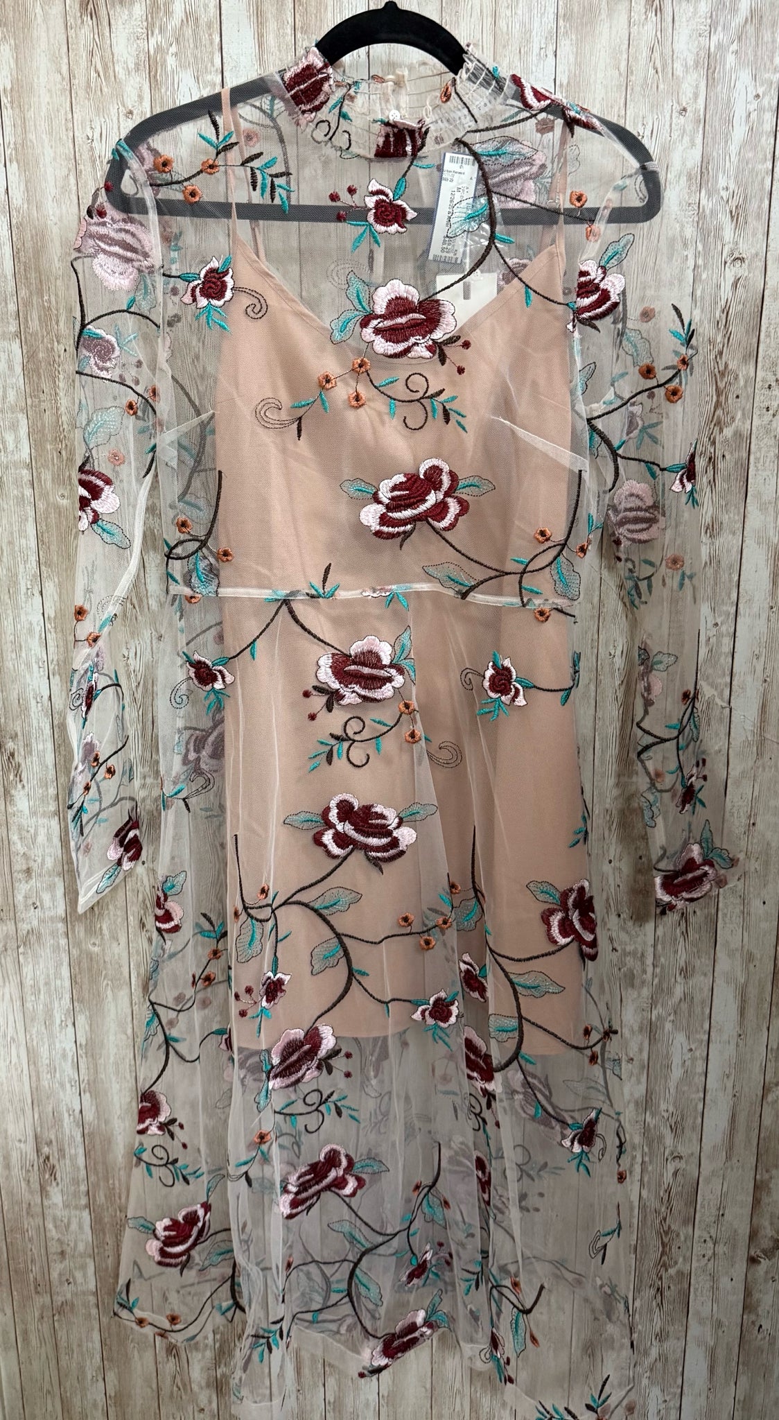 Size M ENDLESS ROSE BLUSH AND BLUE PRINT 2 PC Dress