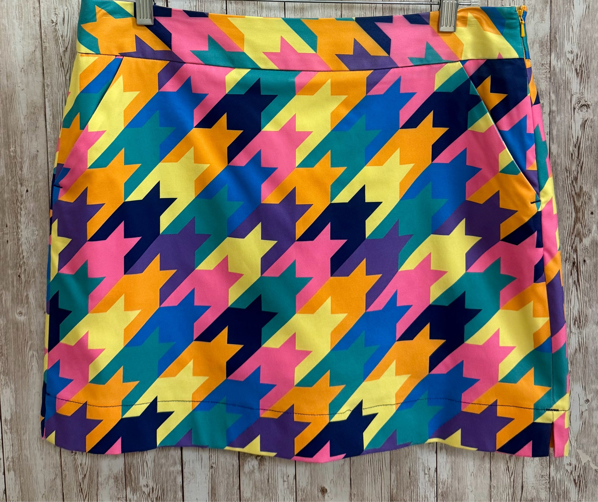 Size 8 LOUDMOUTH Yellow Print skort