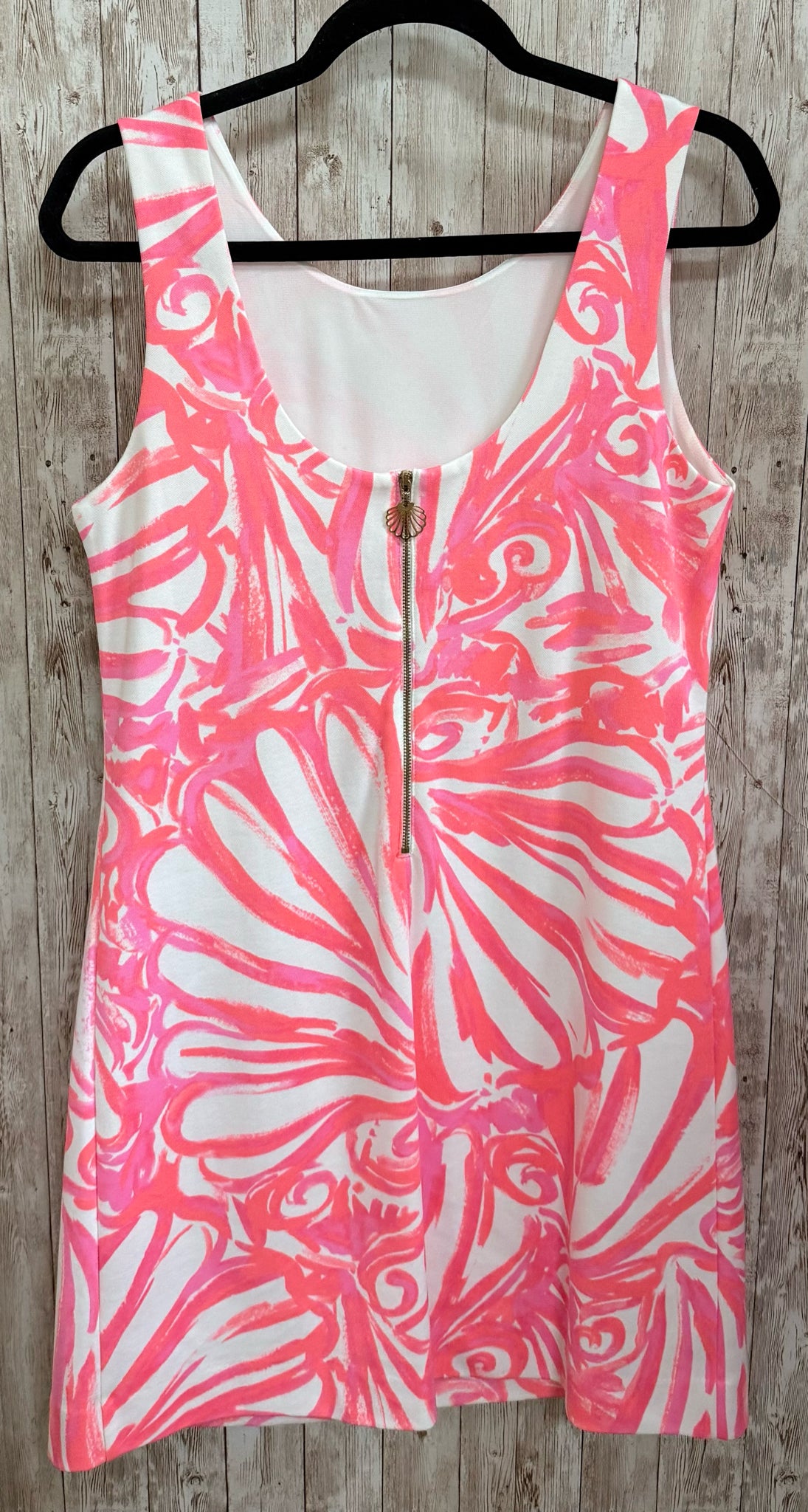 Size M LILLY PULITZER WHITE AND PINK PRINT Dress