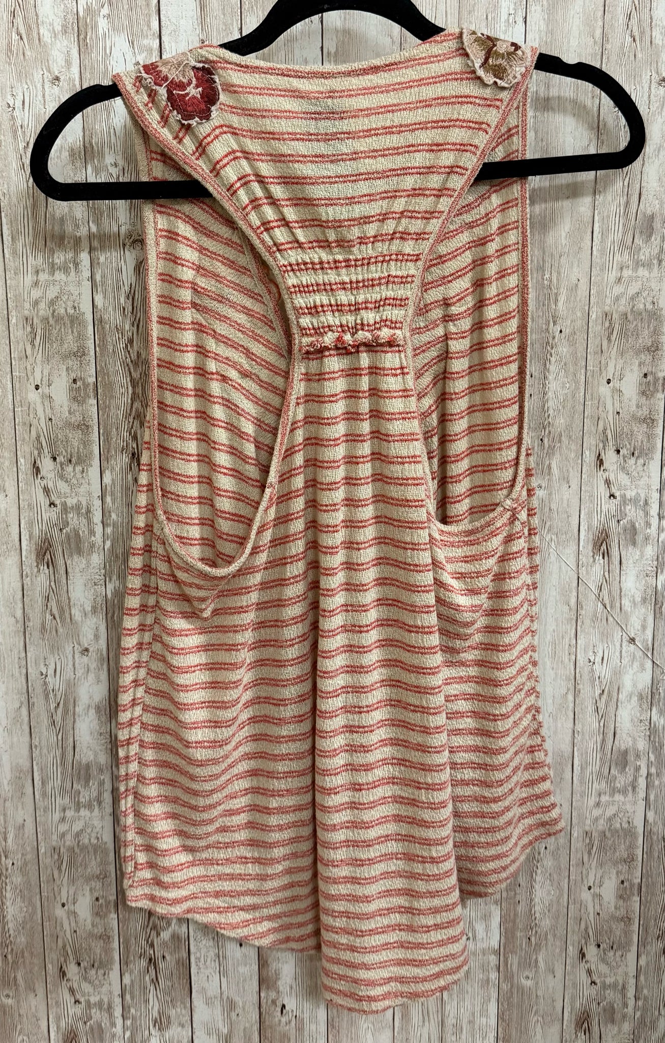 Size L FREE PEOPLE Beige Stripe Top