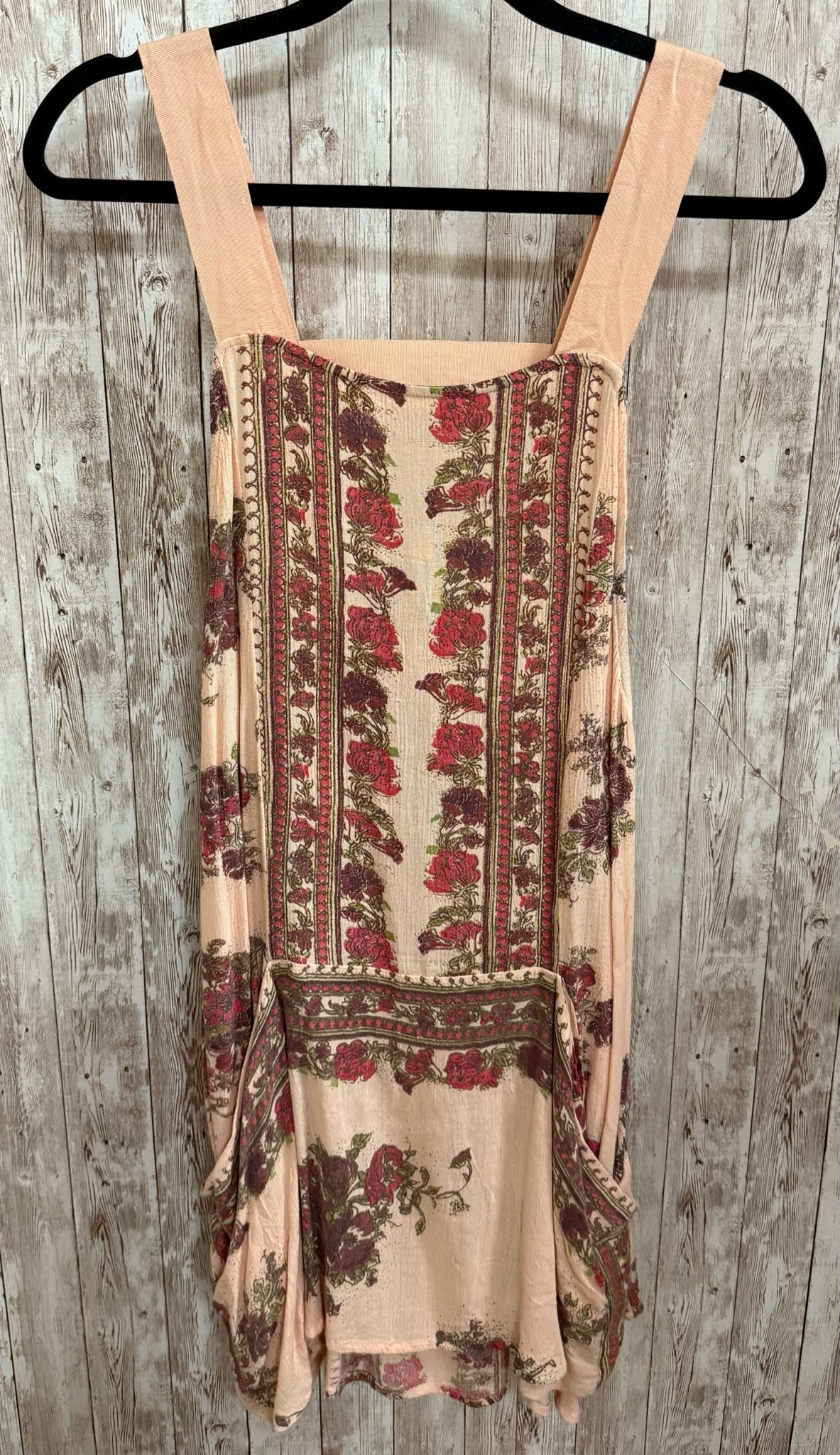FREE PEOPLE Peach Print Women Size M Tunic