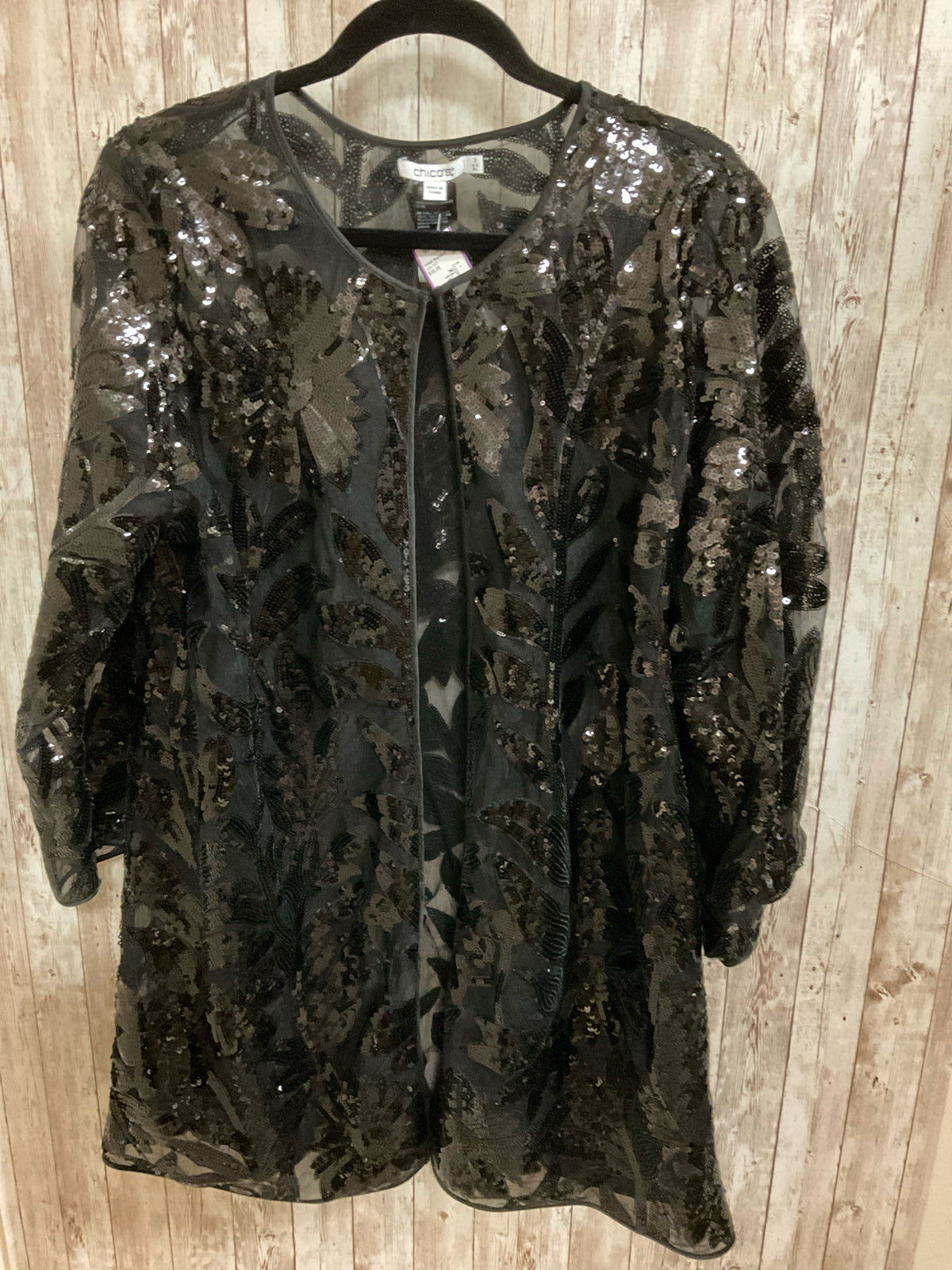 Size XL CHICO'S Black Duster