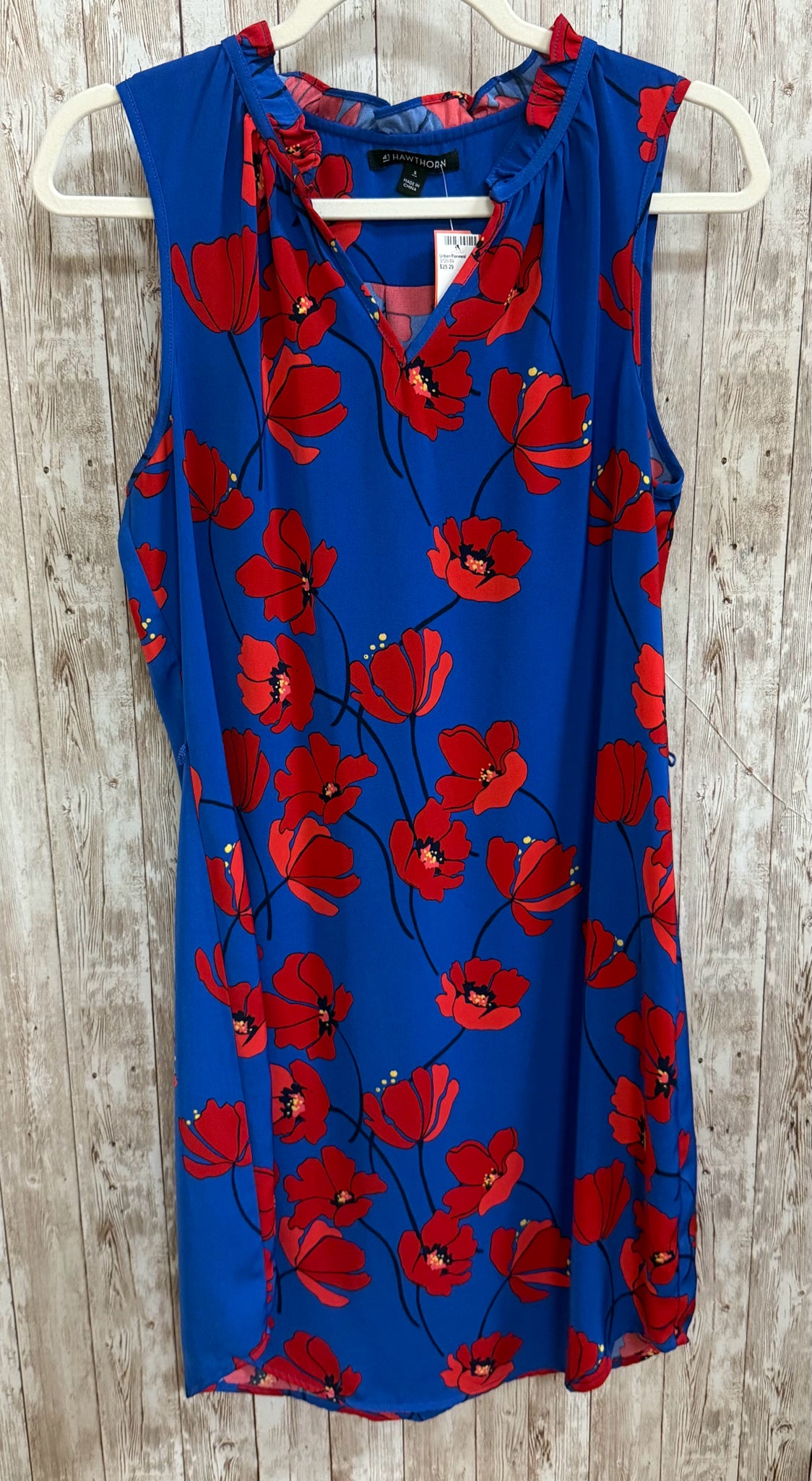 Size S HAWTHORN BLUE AND RED Dress