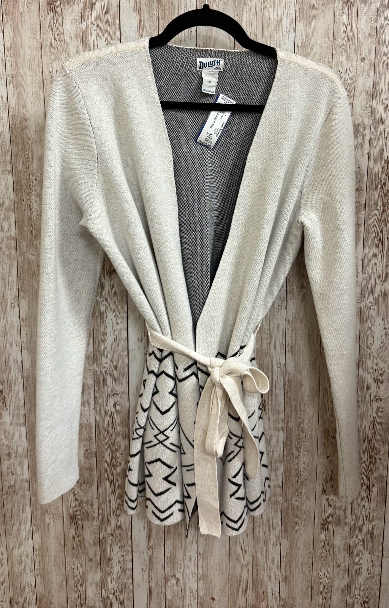 Size S DULUTH TRADING OFF WHITE Cardigan