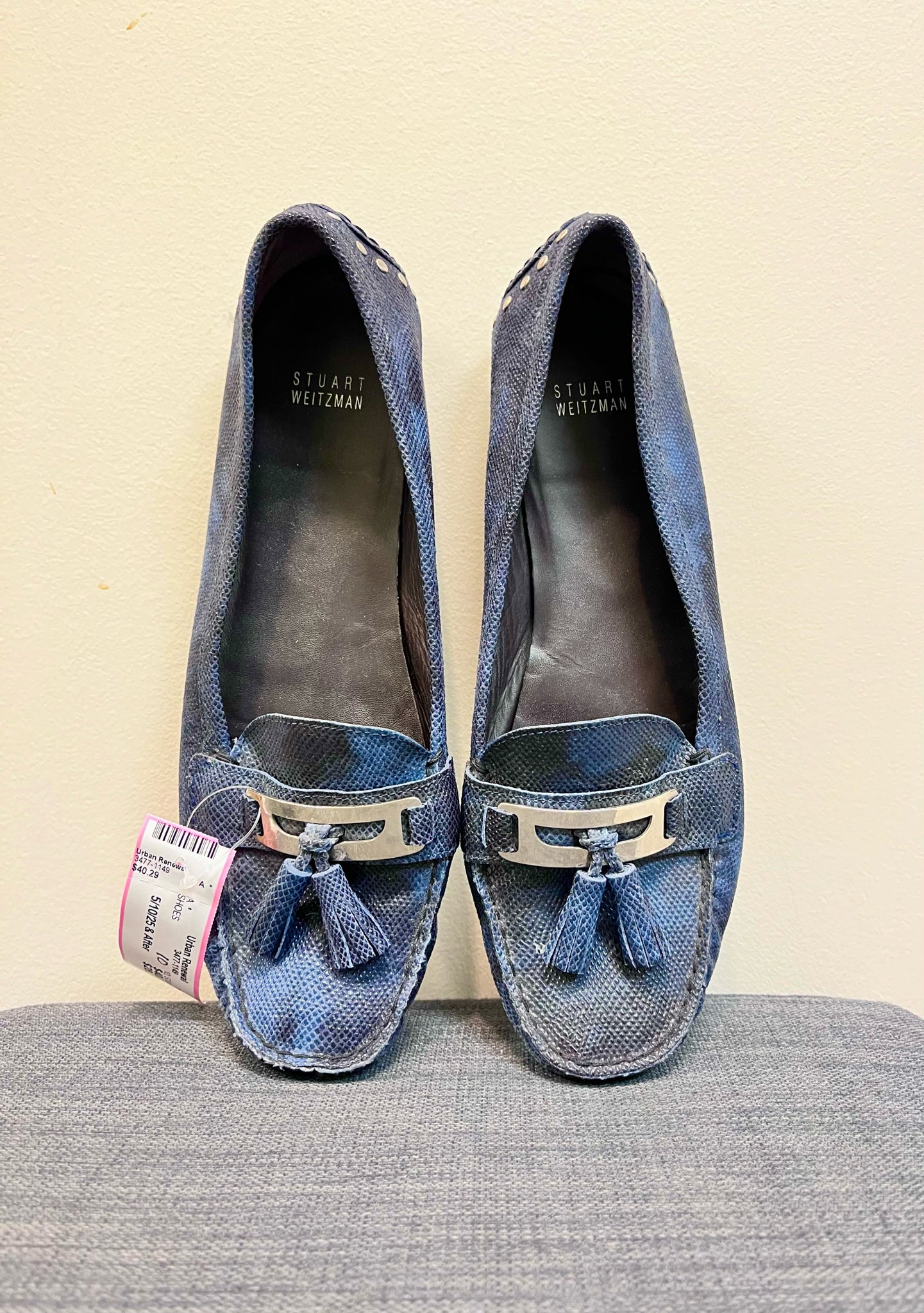 10 STUART WEITZMAN Navy SHOES