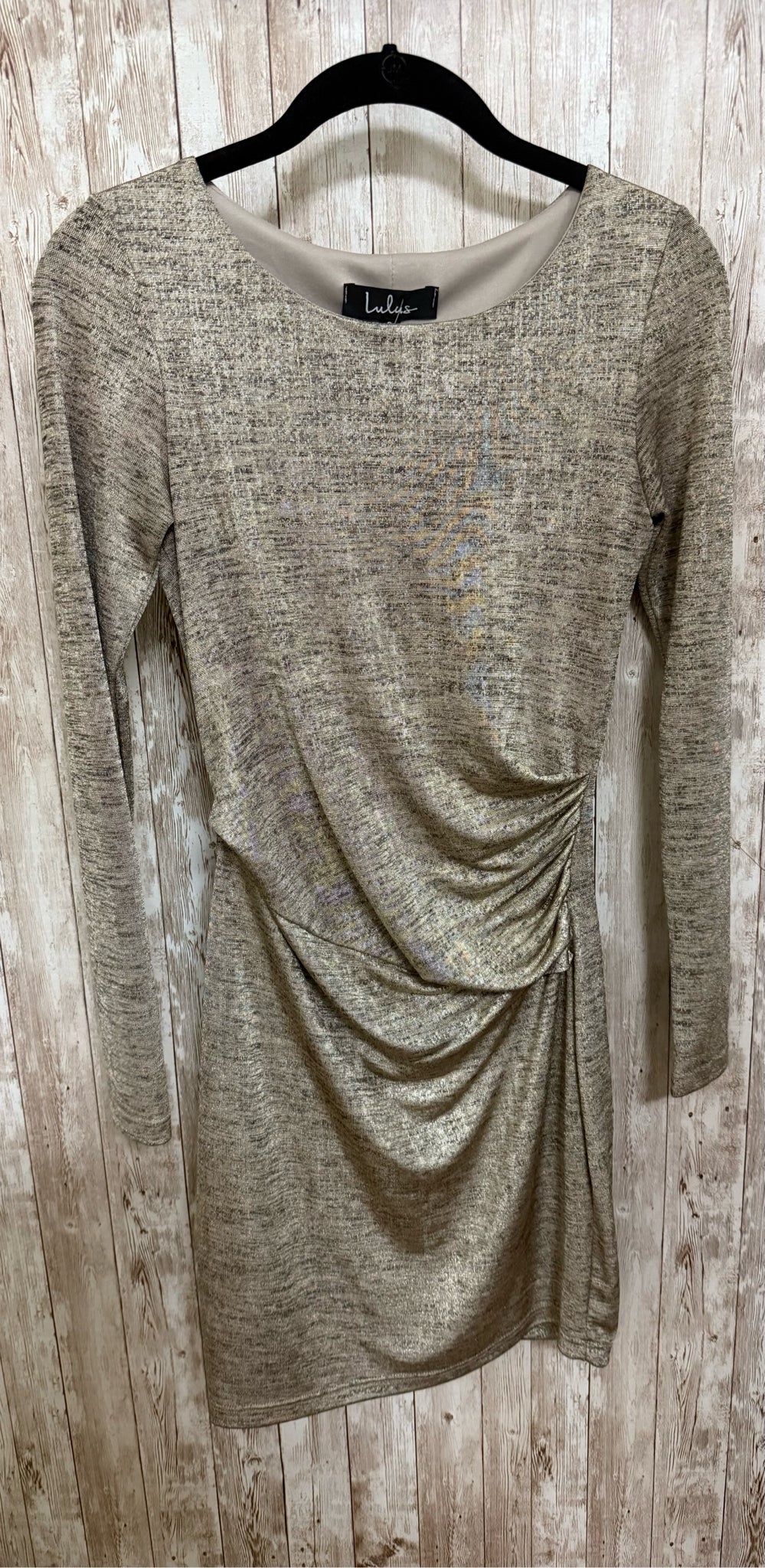 LULUS Size S Gold Dress