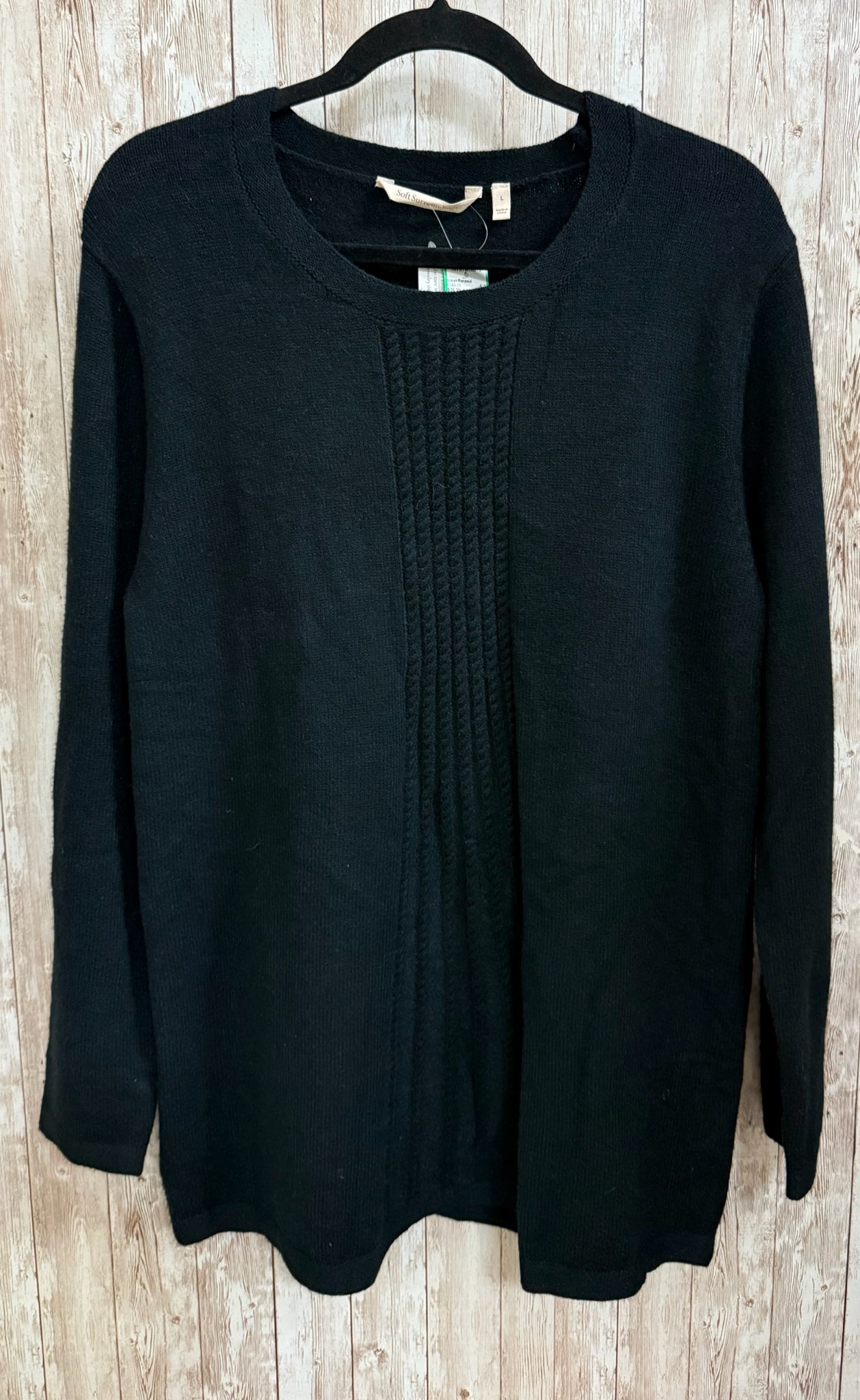 Size L SOFT SURROUNDINGS Black Sweater
