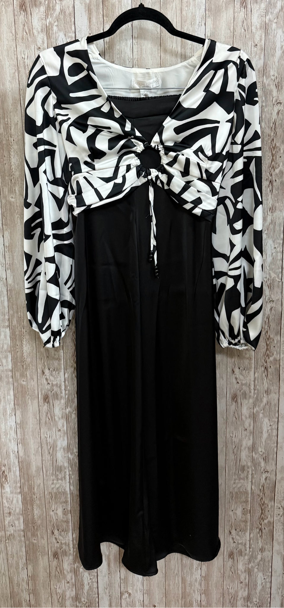 Size S CAROLINE CONSTAS BLACK AND WHITE 2 PC PANT SET
