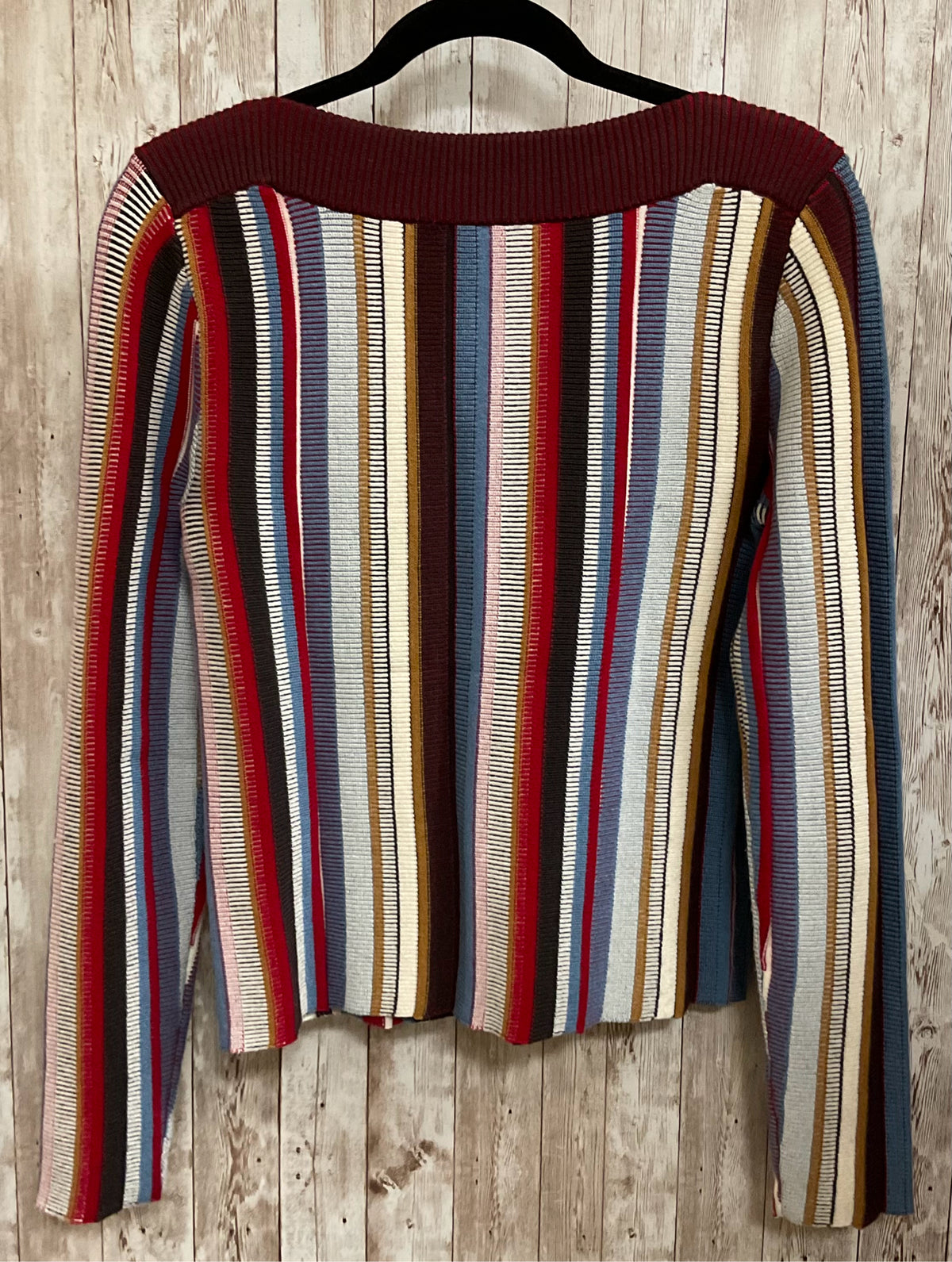 Size M STEVE MADDEN RED AND BLUE STRIPE Sweater