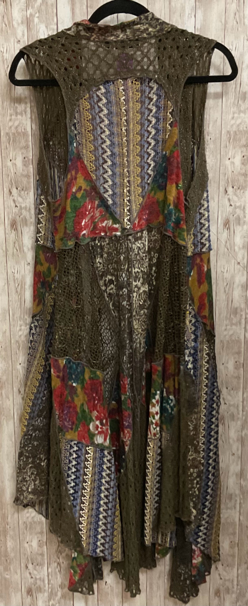 Size S DOR DOR Olive Print Duster