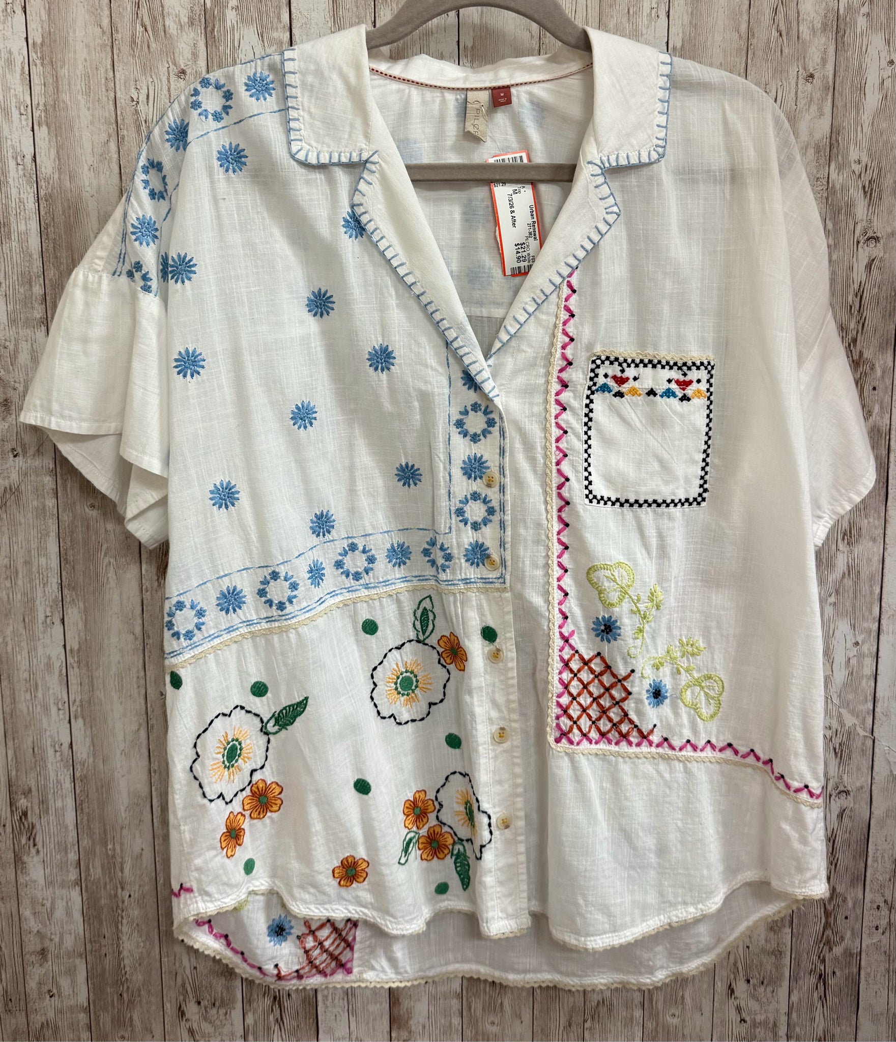 Size M PILCRO White Top
