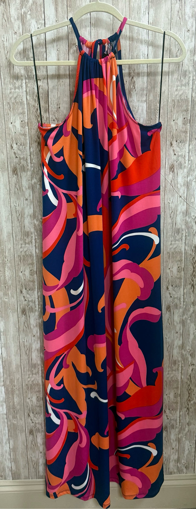 Size XL TRINA TURK BLUE AND PINK FLORAL Dress
