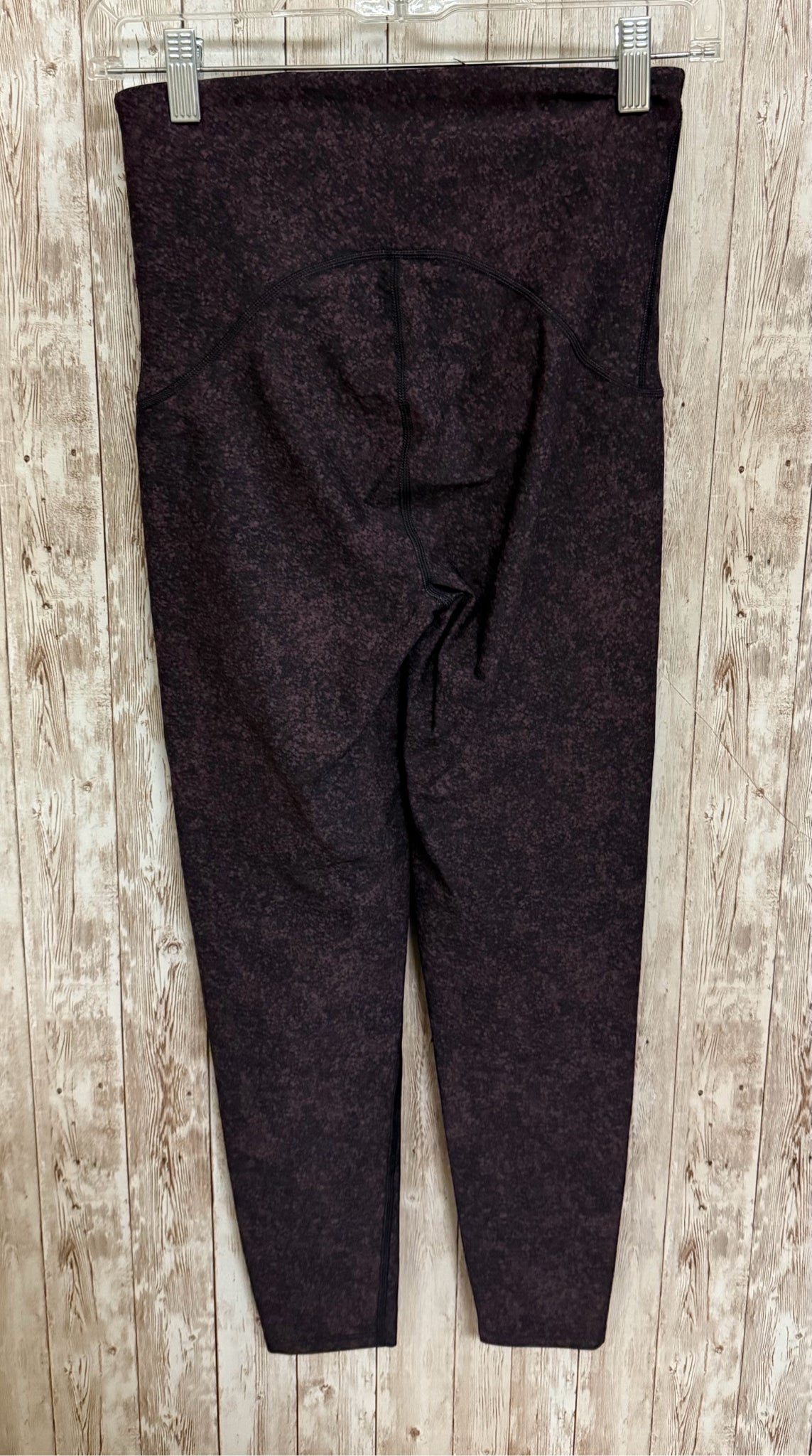 SPANX Size M BURGUNDY AND BLACK Leggings