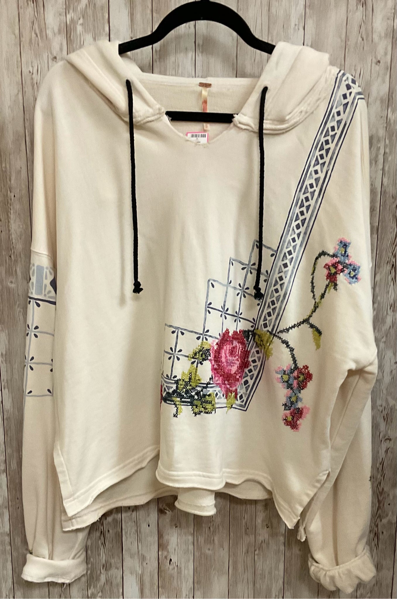 FREE PEOPLE CREAM PRINT sweatshirt