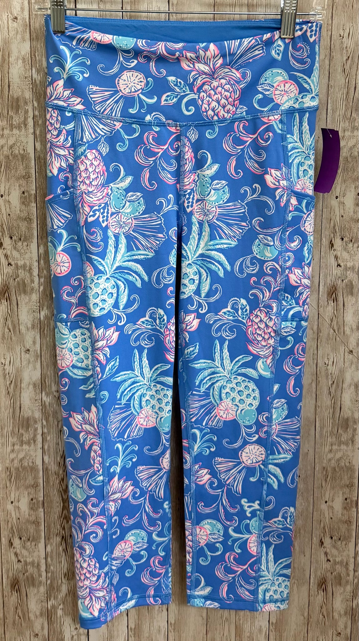 Size M LILLY PULITZER blue and pink Leggings
