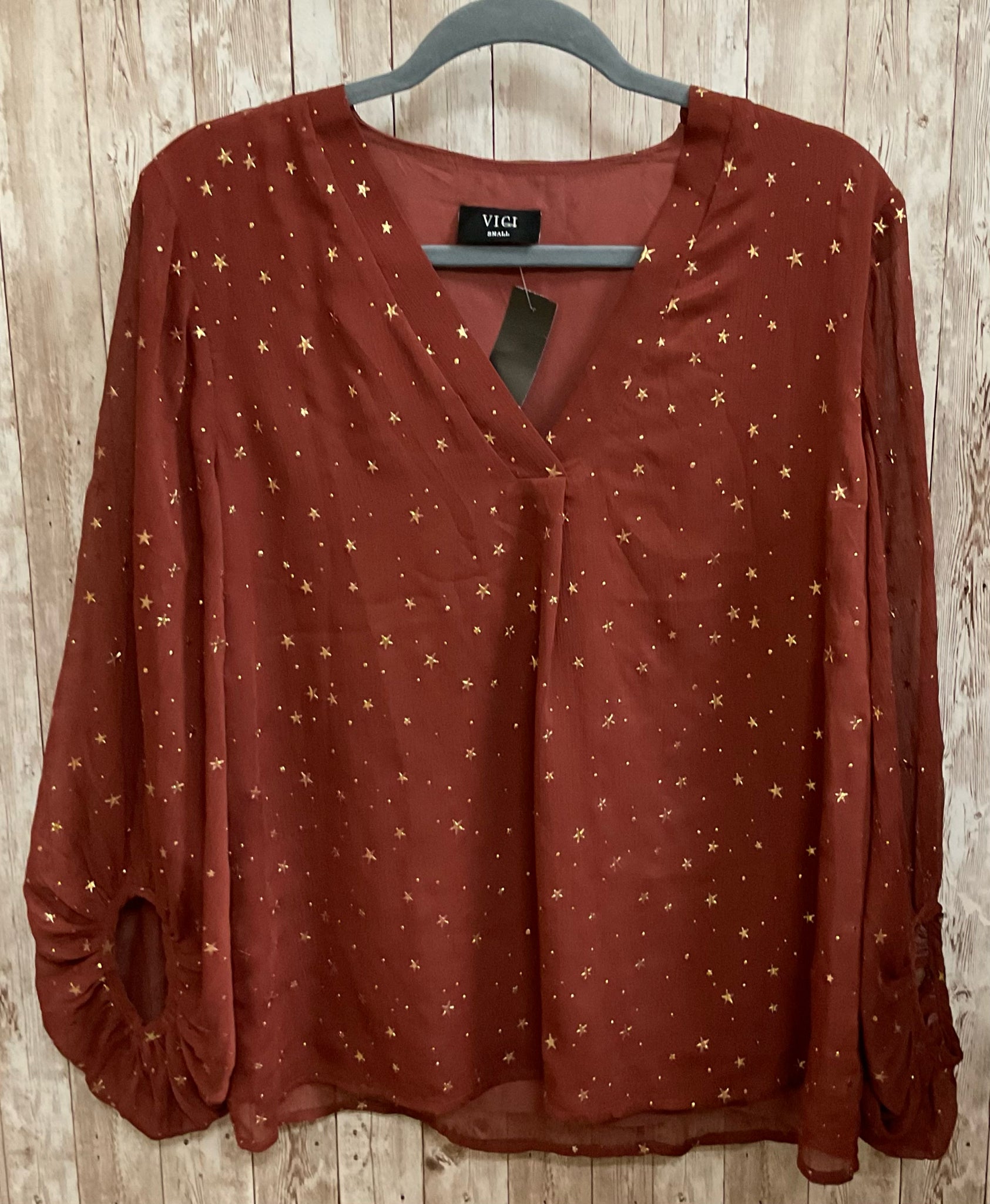 Size S VICI Brown Top