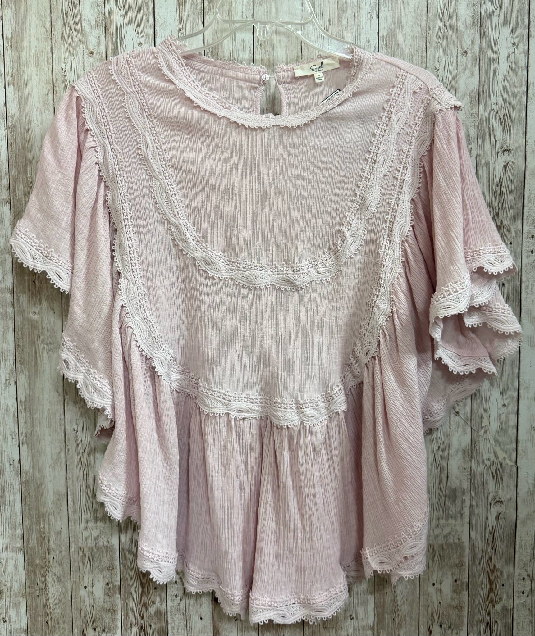 Size L EASEL Light Pink Top