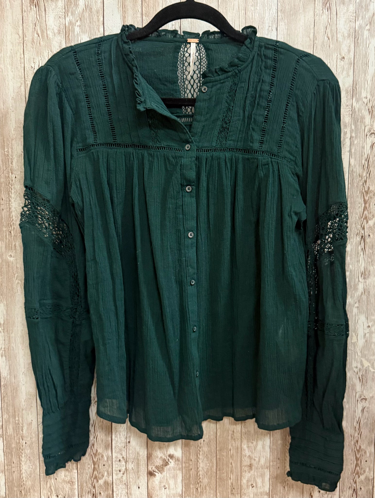 Size XS FREE PEOPLE Green Top