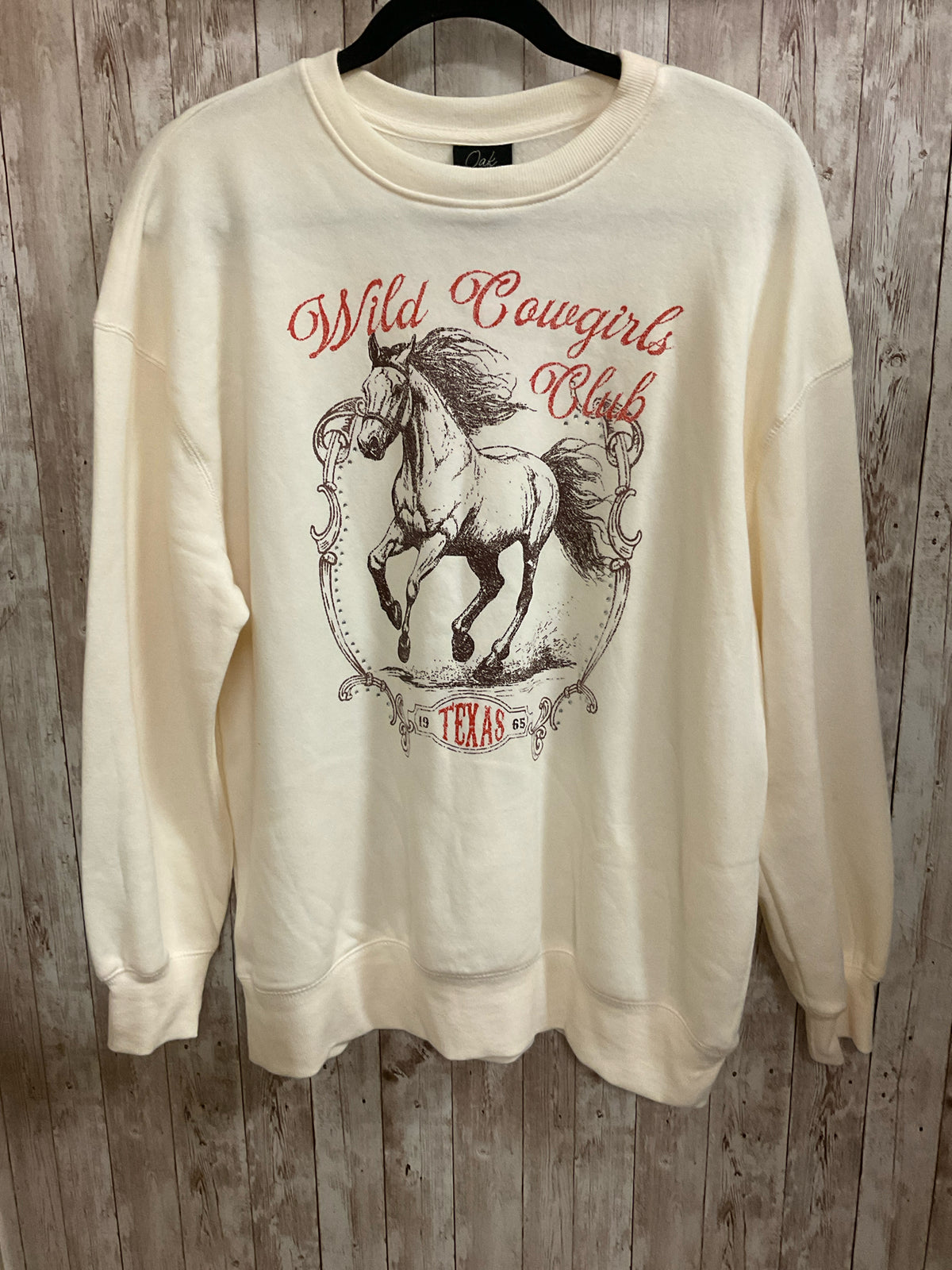 OAK & TRELLIS Cream sweatshirt