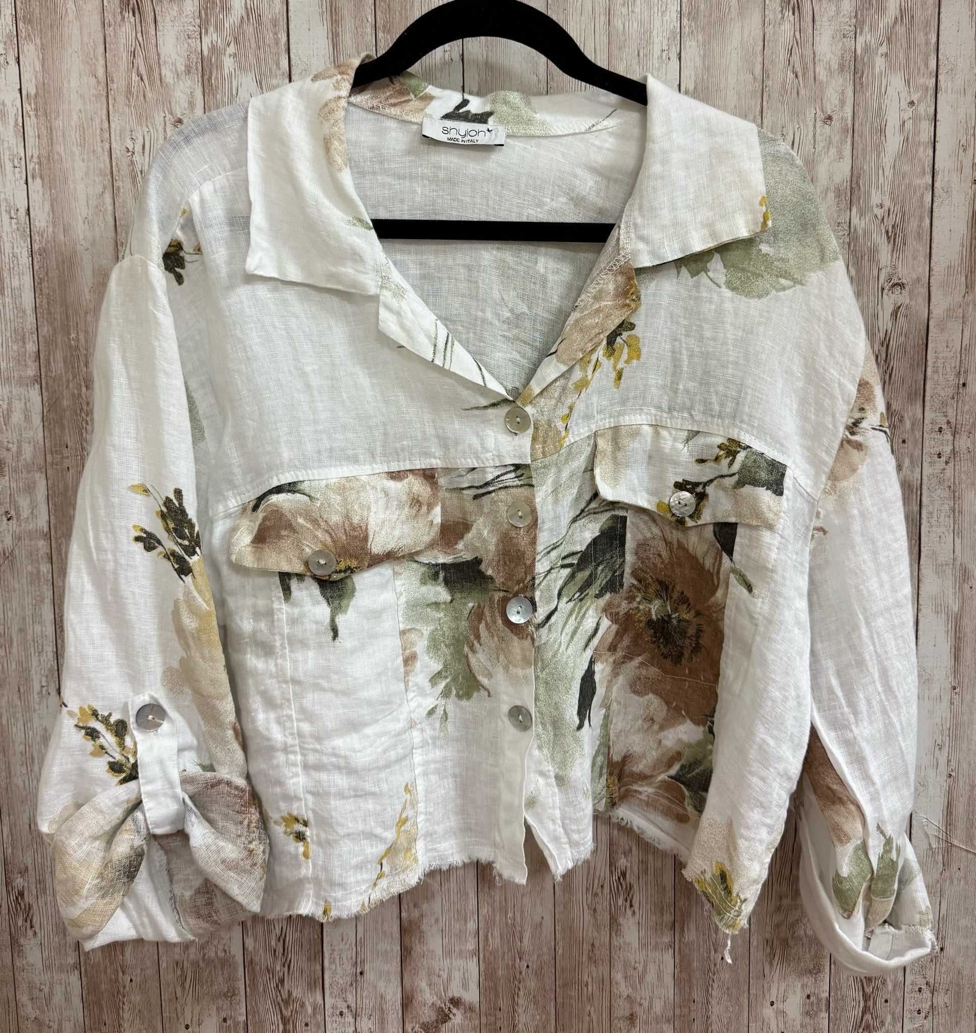 Size One Size SHYLOH WHITE FLORAL Jacket