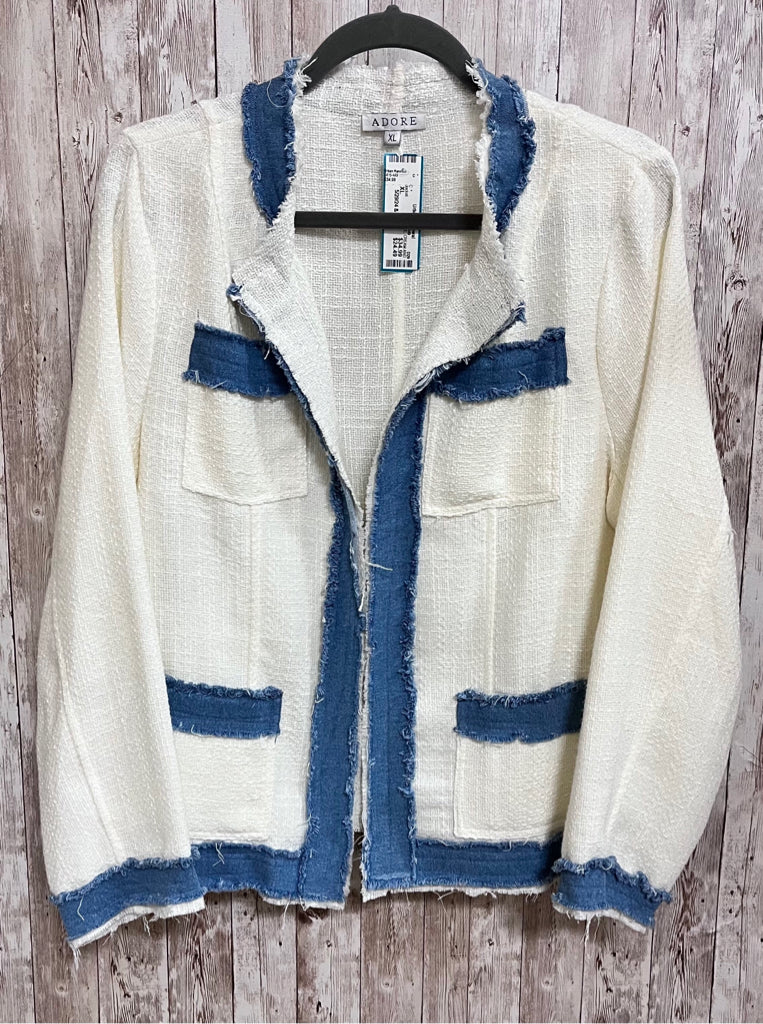 Size XL ADORE CREAM AND BLUE Jacket
