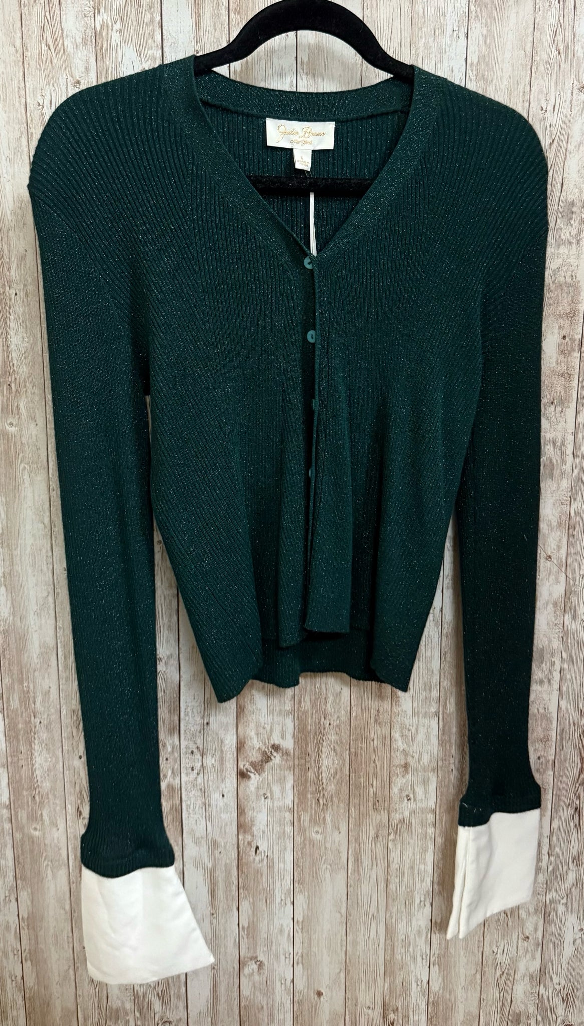 Size S JULIE BROWN Forest Green Cardigan