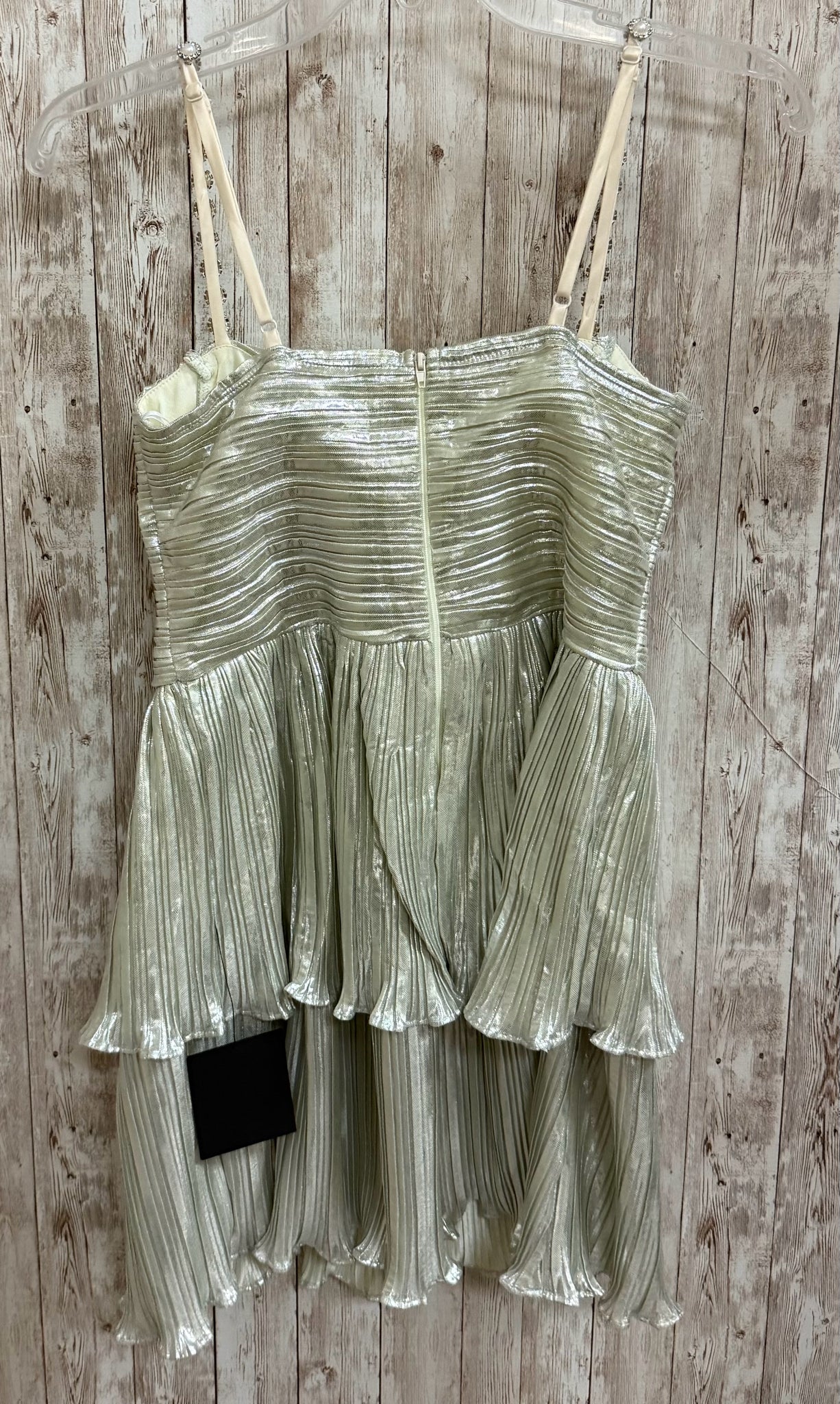 Size M LULUS Silver Dress