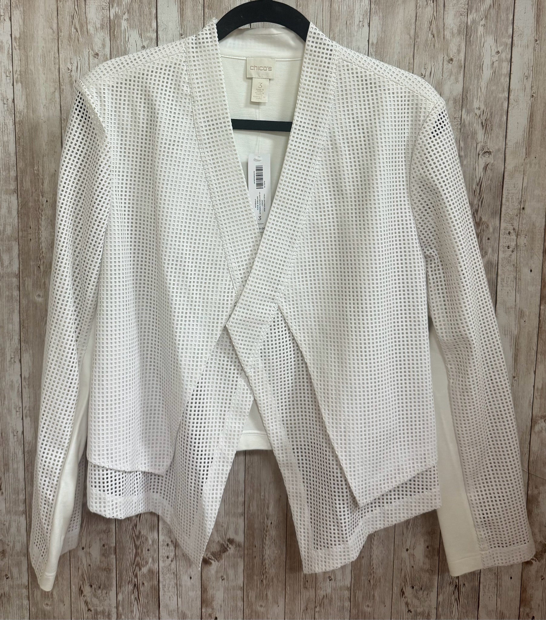 Size XL CHICO'S White Cardigan