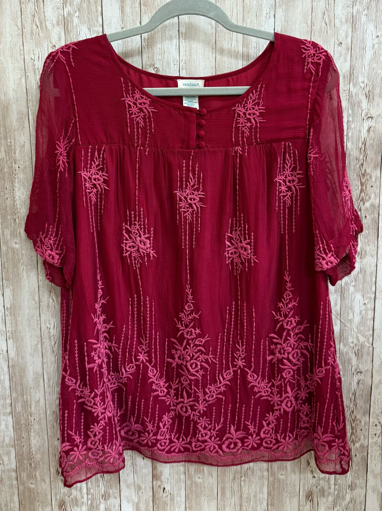 Size M SUNDANCE DARK RED Top