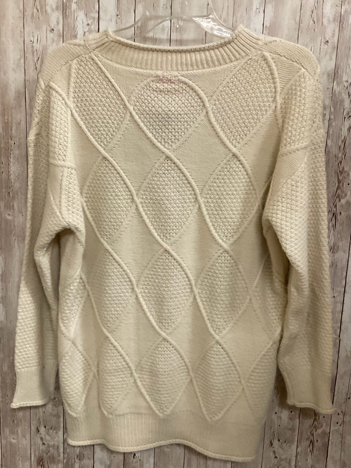 Size M pink lily Cream Sweater