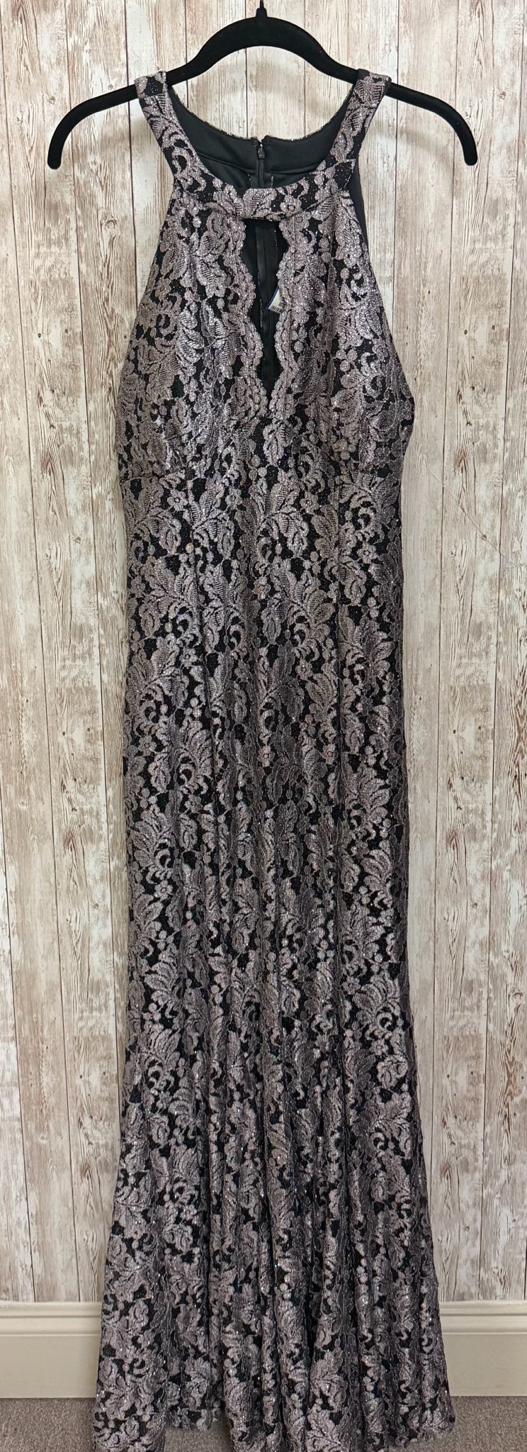 R&M RICHARDS Size 16 SILVER AND BLACK Dress