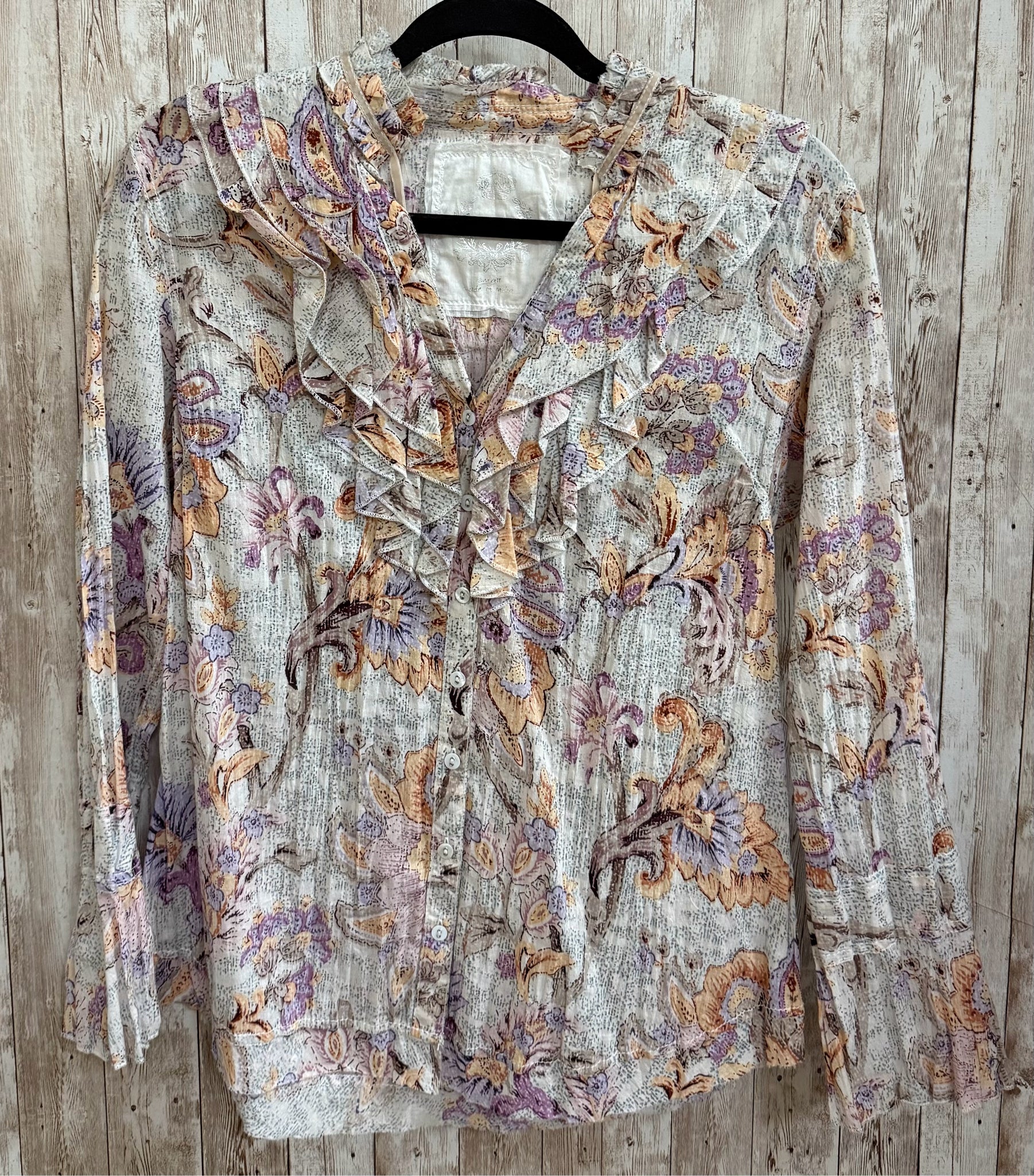 Size S CINO CREAM FLORAL Top