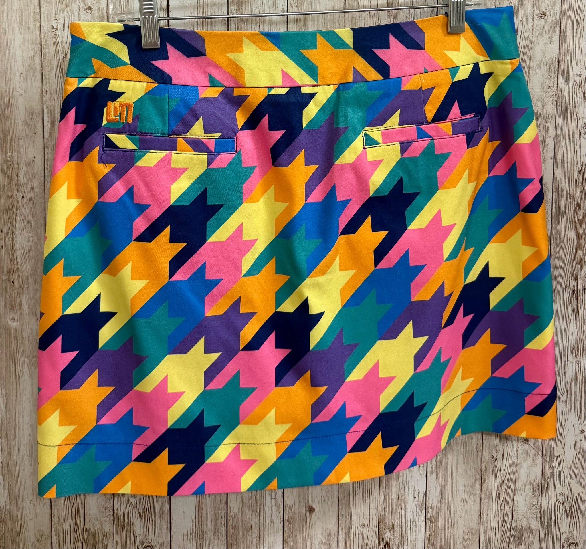 Size 8 LOUDMOUTH Yellow Print skort